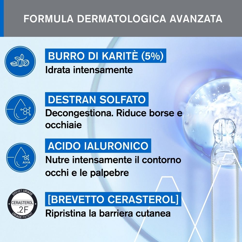 Ingredienti: Burro di karité, destran solfato, acido ialuronico. Testato dermatologicamente.