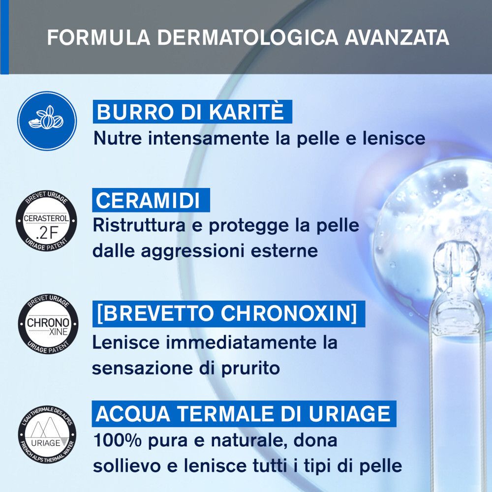 Inhaltsstoffe: Sheabutter, Ceramide, Chronoxin-Patent, Uriage Thermalwasser.