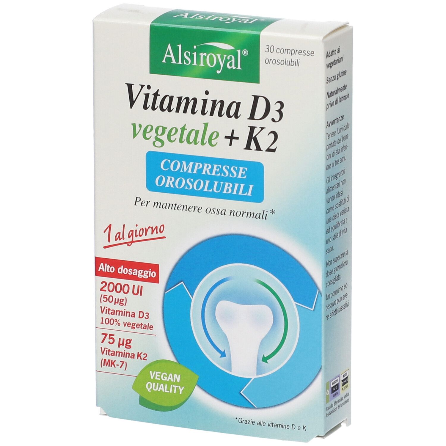 Alsiroyal Vitamina D3+K2 30Cpr 30 St Tabletten