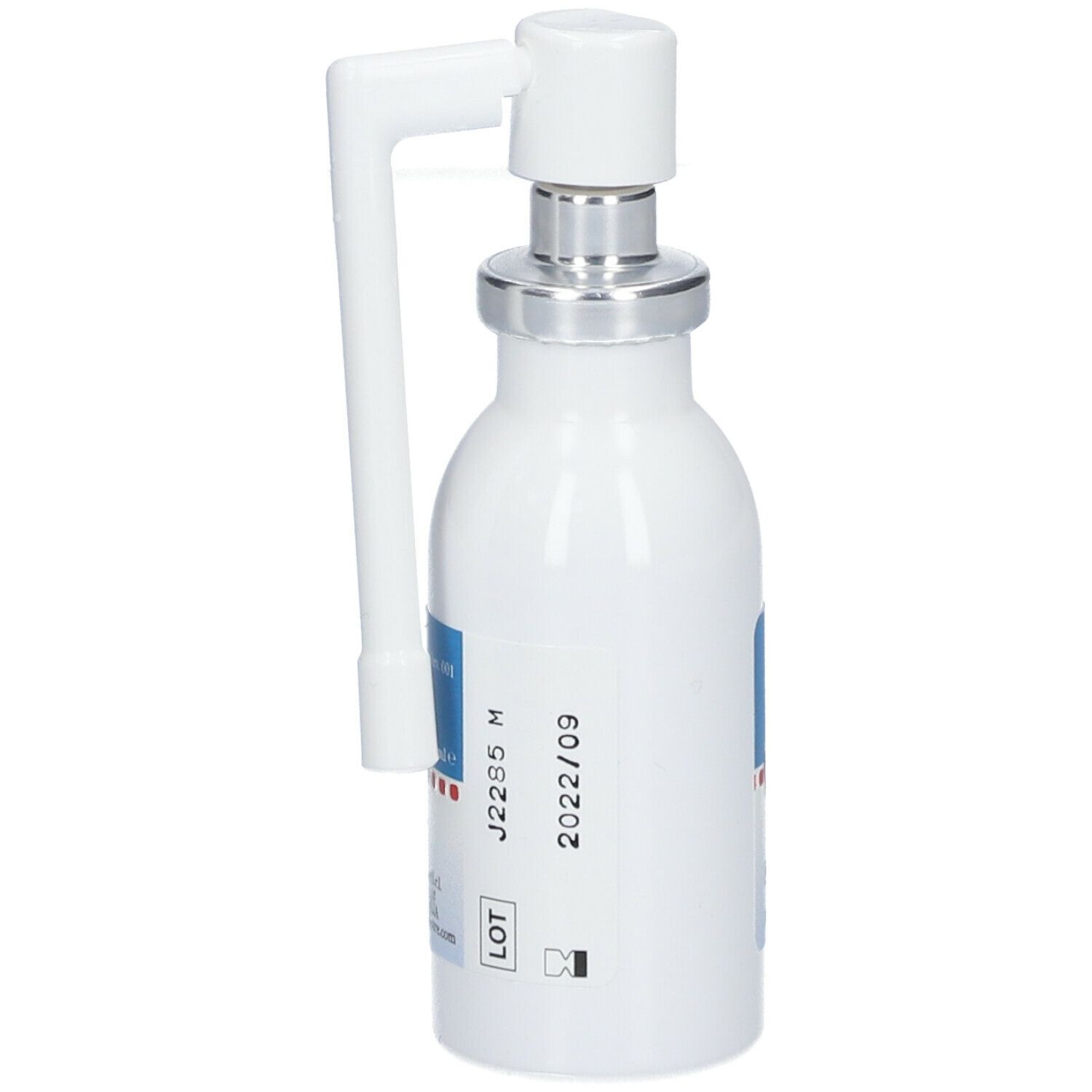 Flacone bianco con nebulizzatore. Scritta: GuariGol BACT, Spray gola. Etichetta con numero di lotto e scadenza.