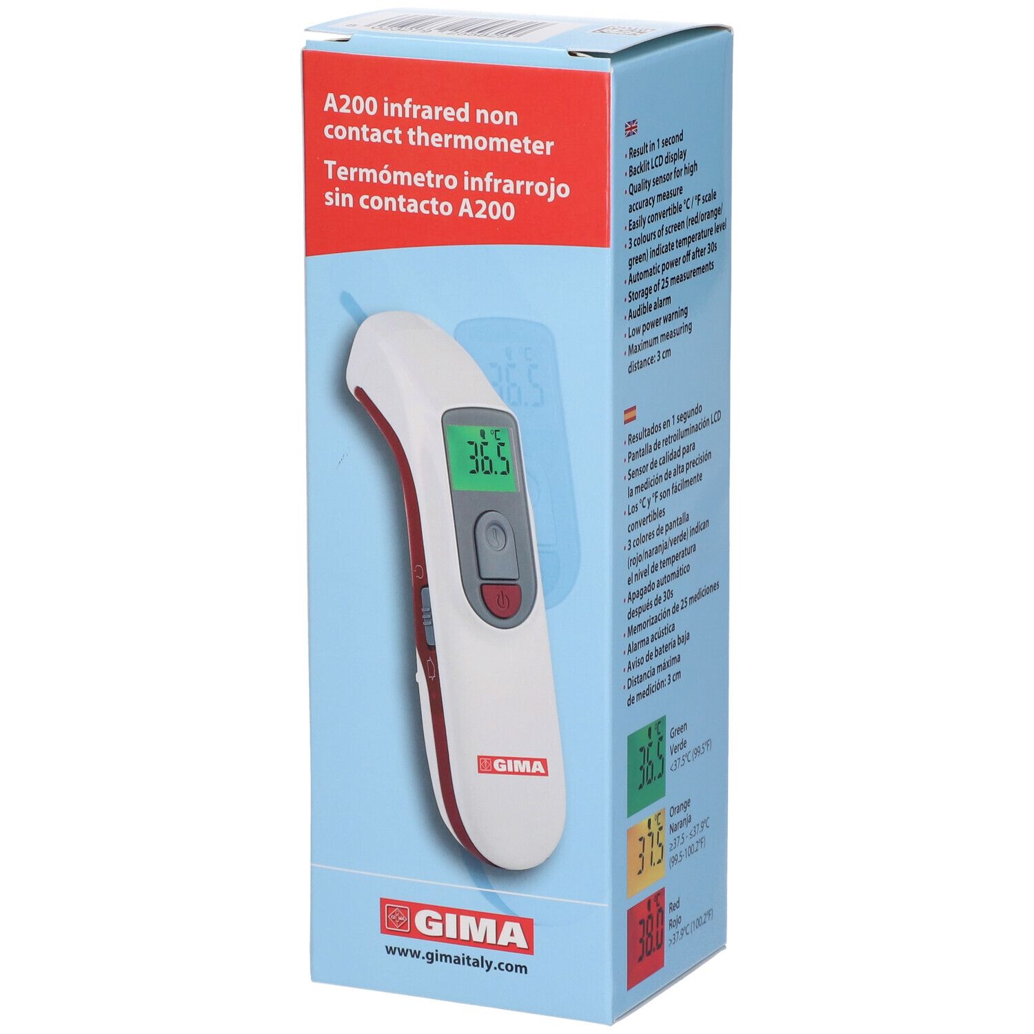 Kontaktloses Thermometer Aeon A200 Ohne Batterie Gima