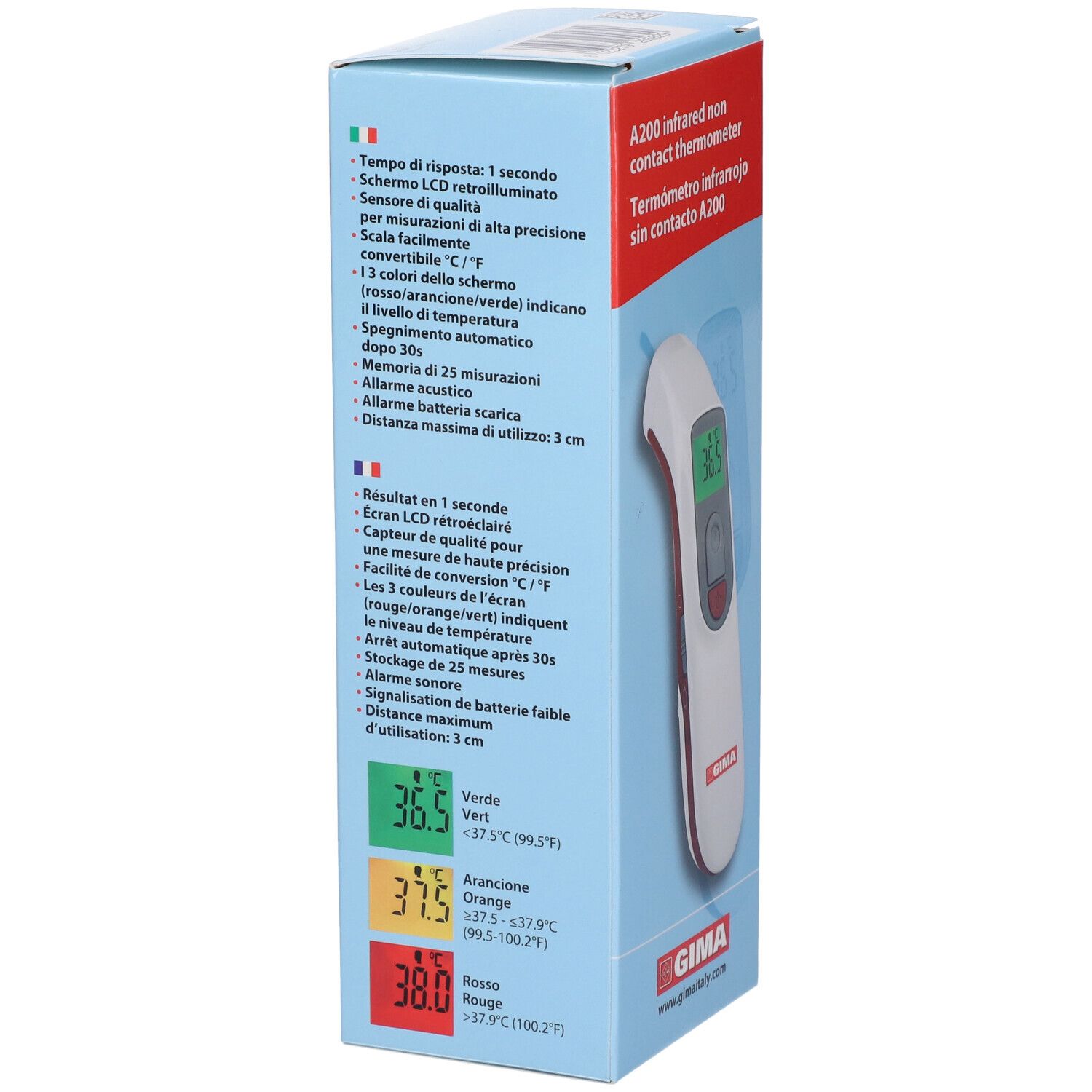 Kontaktloses Thermometer Aeon A200 Ohne Batterie Gima