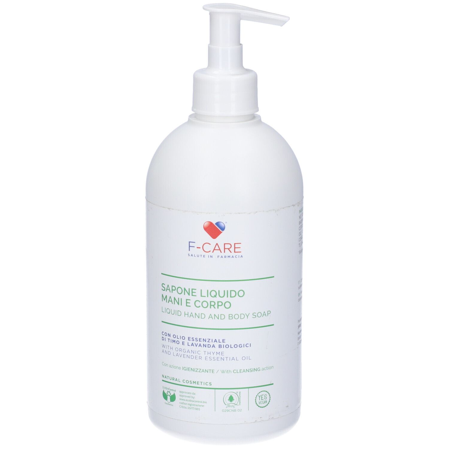 F Care Sapone Liquido Bio Igienizzante 500 Ml