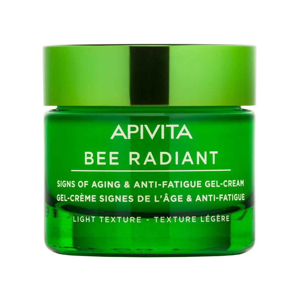 Apivita Bee Radiant Gel crema viso anti-età e antirughe per pelle luminosa - texture leggera- Risparmia il 10% con il codice: apivita0926