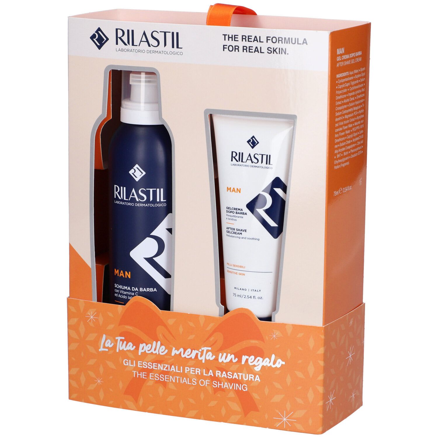 Rilastil Man Set Rasatura Schiuma da Barba + Gel Crema Dopobarba