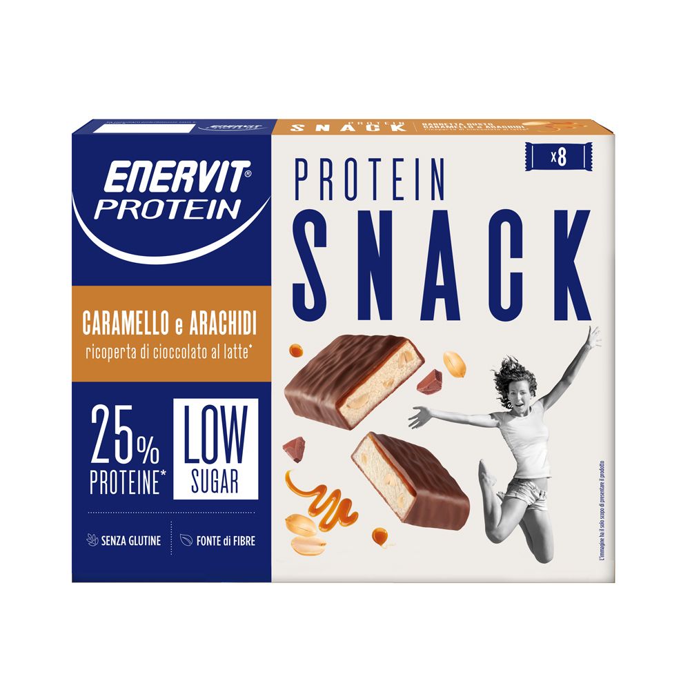 ENERVIT PROTEIN Snack Caramello e Arachidi