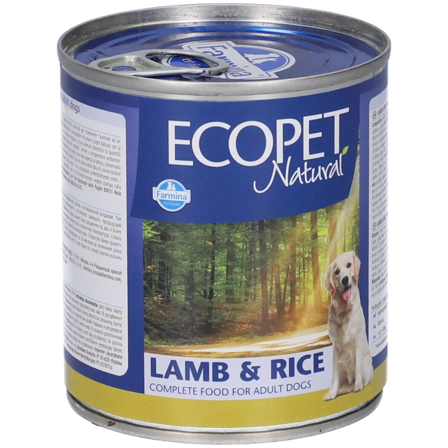 Farmina Ecopet Natural Alimento Completo per Cani Adulti Agnello e Riso