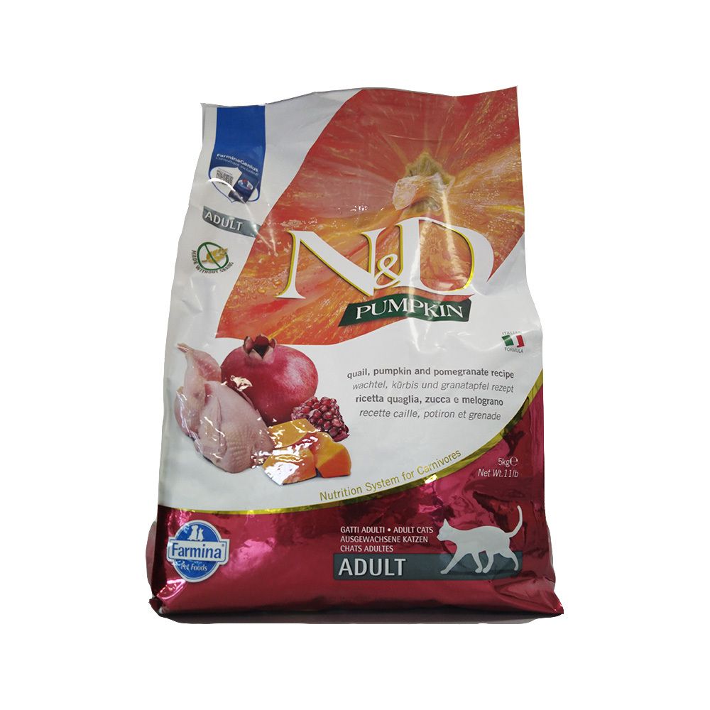 Trockenfutter Farmina N&D Pumpkin - Wachtel, Kürbis & Granatapfel - Katze Adult