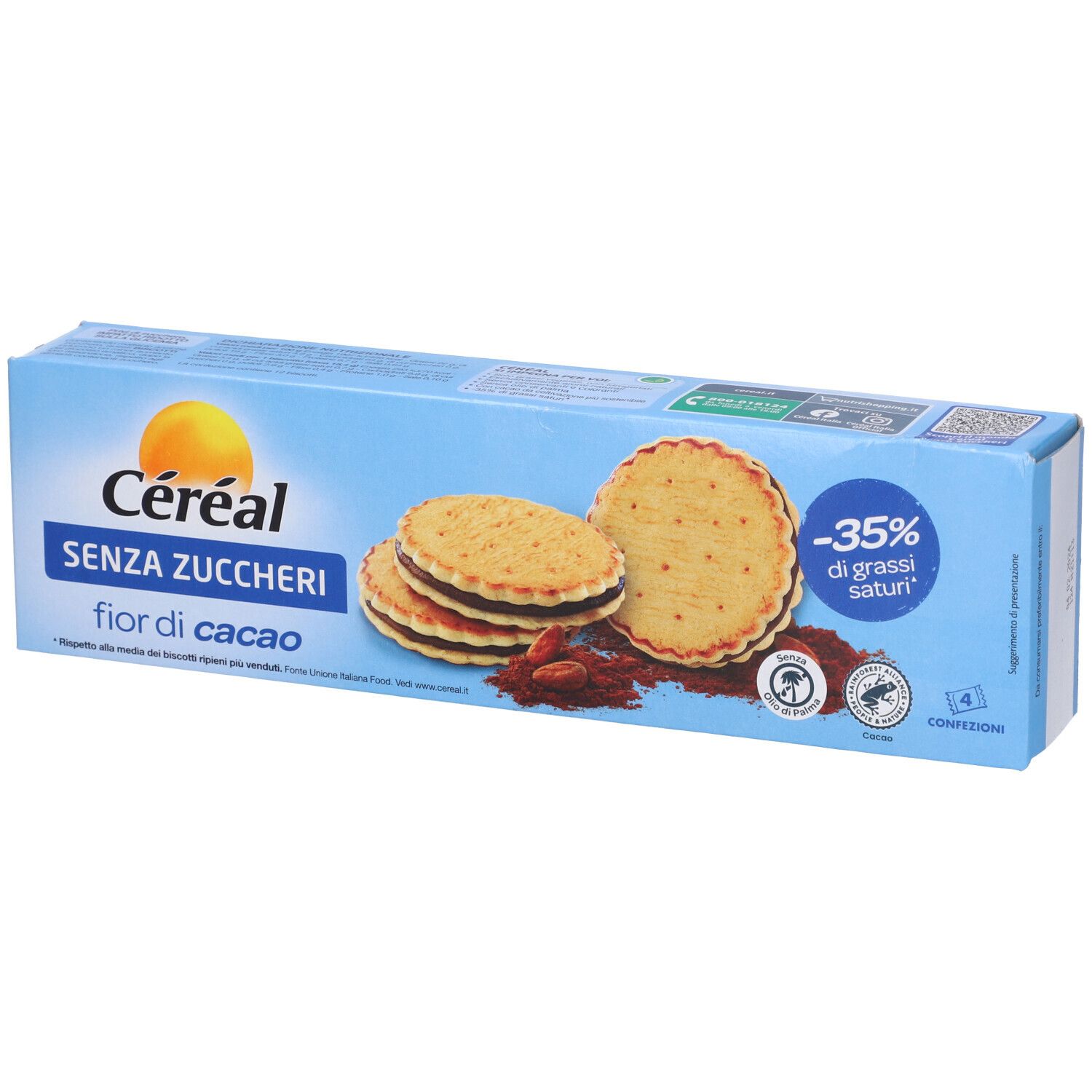 Cereal Senza Zucchero Fior Cacao Biscotti