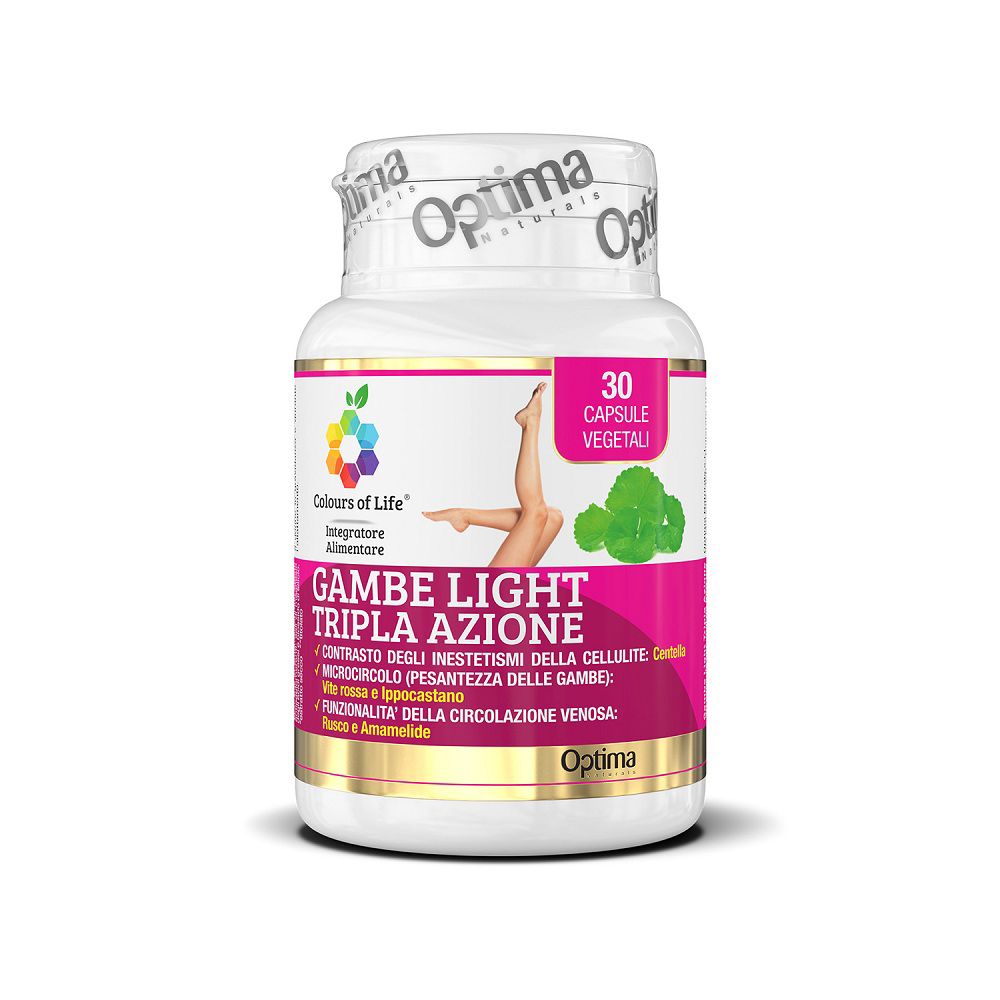 Optima Naturals Rossa Colours Of Life Gambe Light Tripla Azione 30 Capsule - Immagine 6