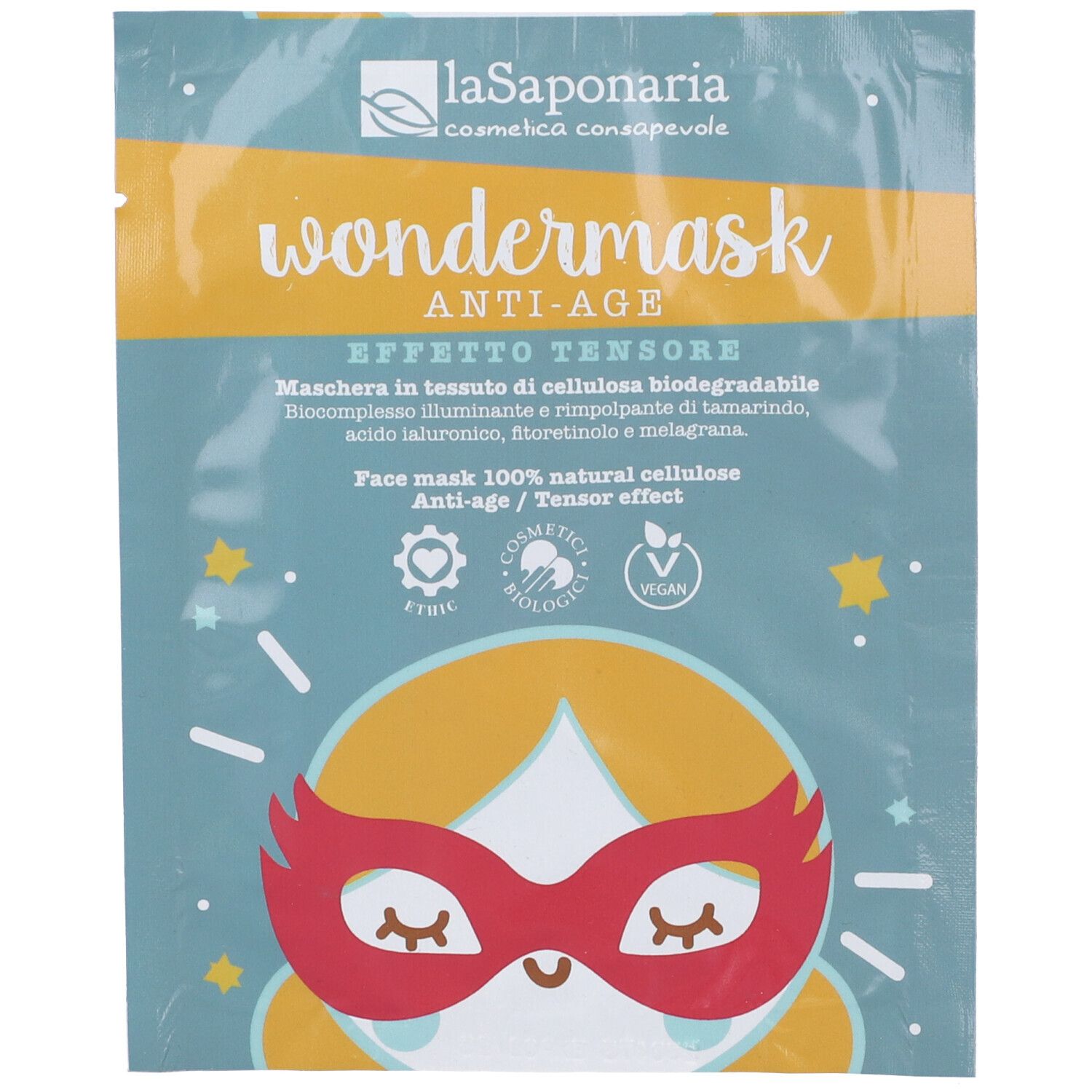 La Saponaria Wondermask - Maschera In Tessuto Anti-age