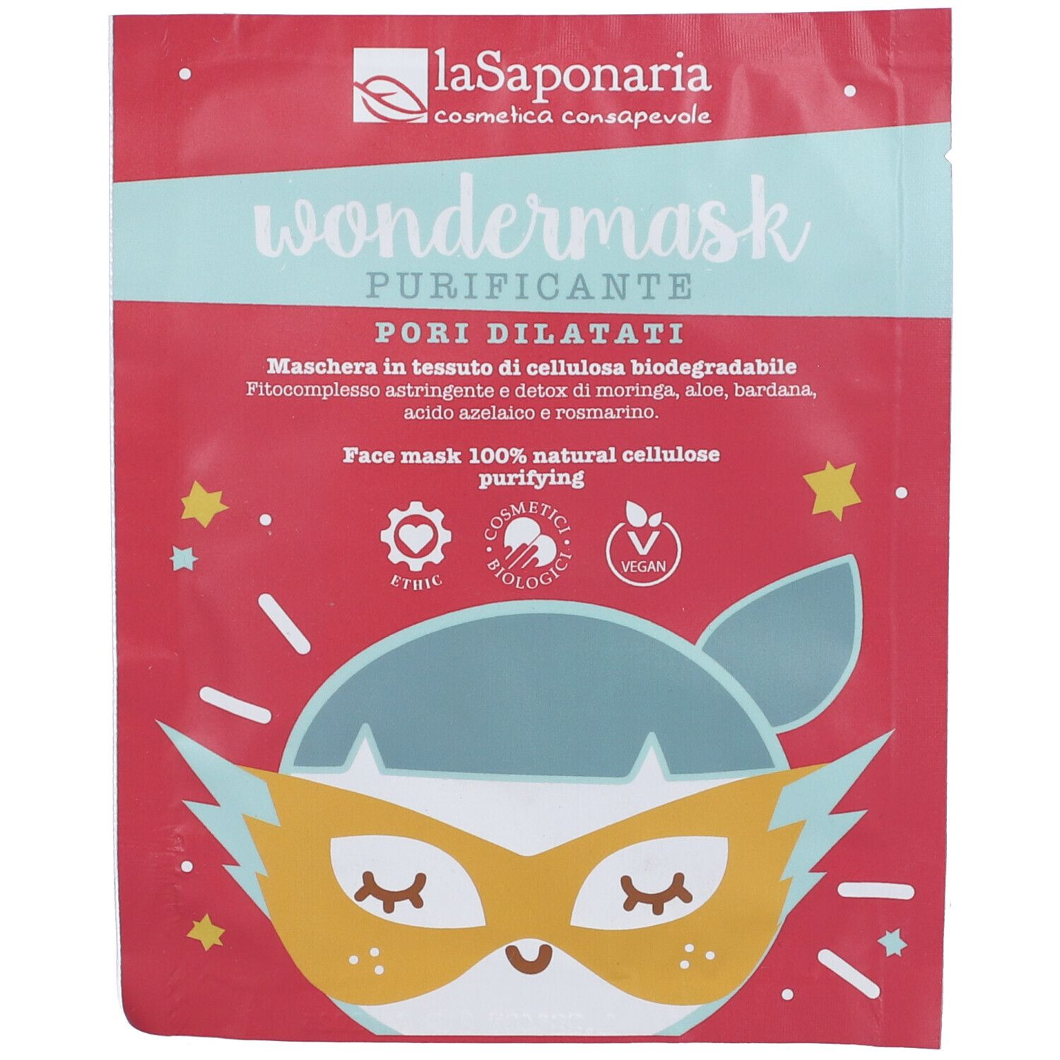 La Saponaria Wondermask - Maschera In Tessuto Purificante