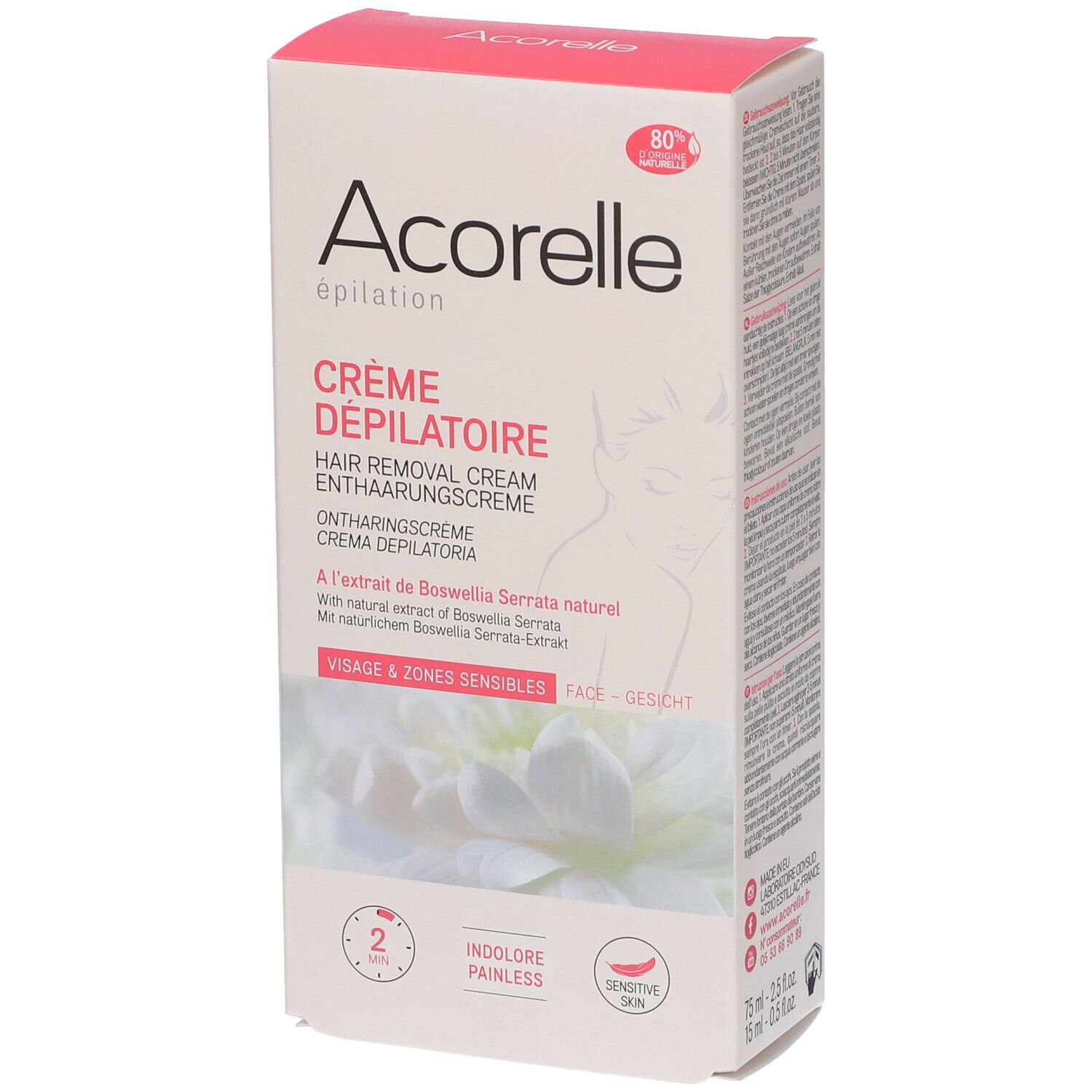 Acorelle Enthaarungscreme Gesicht 75ml