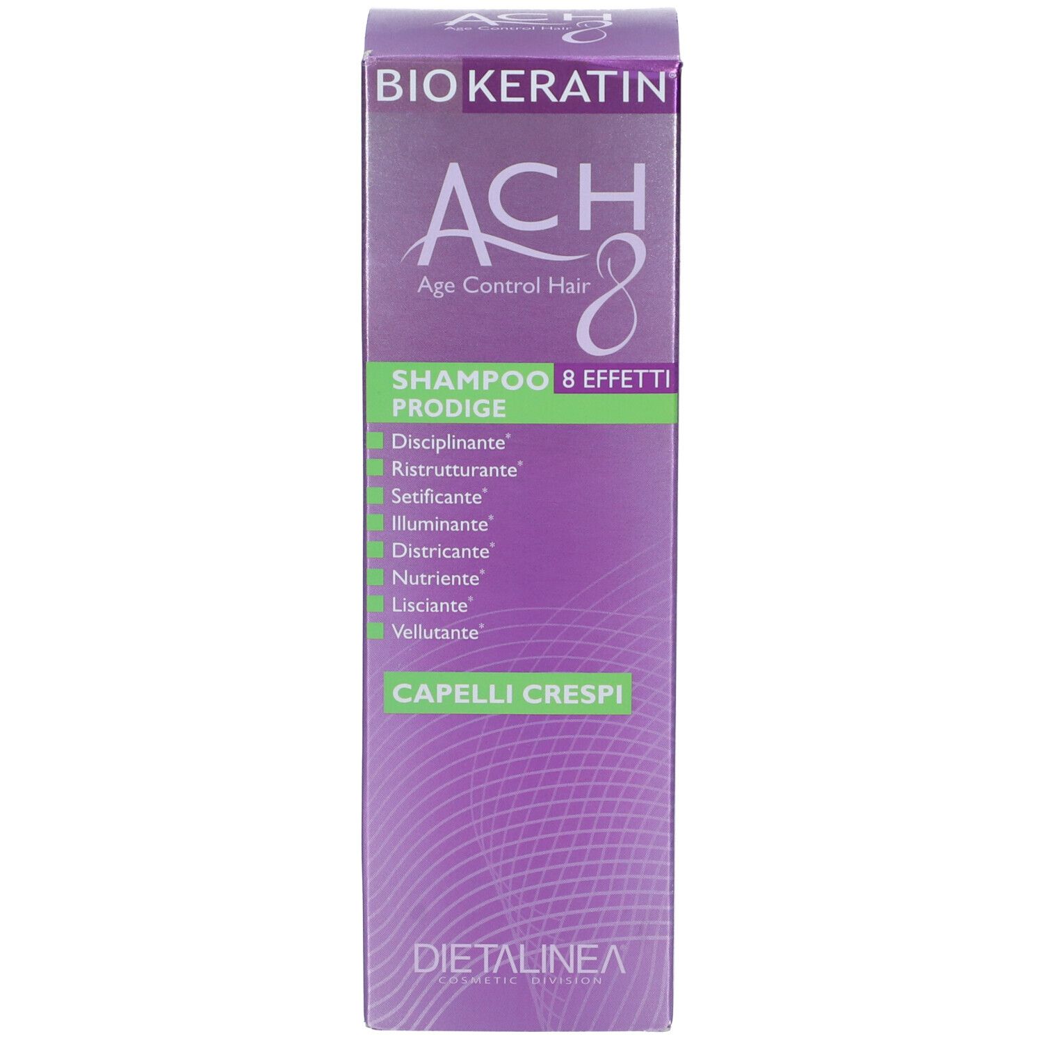 Bio Keratin ACH 8 Age Control Hair Shampoo, 8 Effekte Prodigie, für krauses Haar.