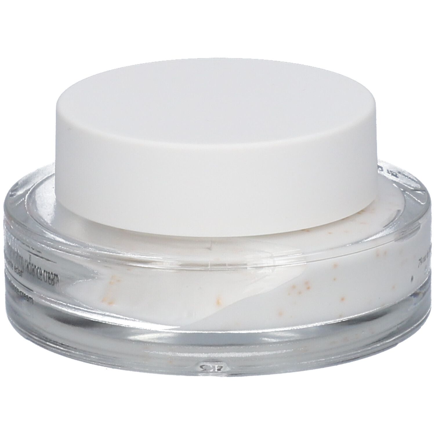 Crema in un barattolo di vetro trasparente con coperchio bianco. L'etichetta riporta SVR [C20] BIOTIC e altre informazioni.