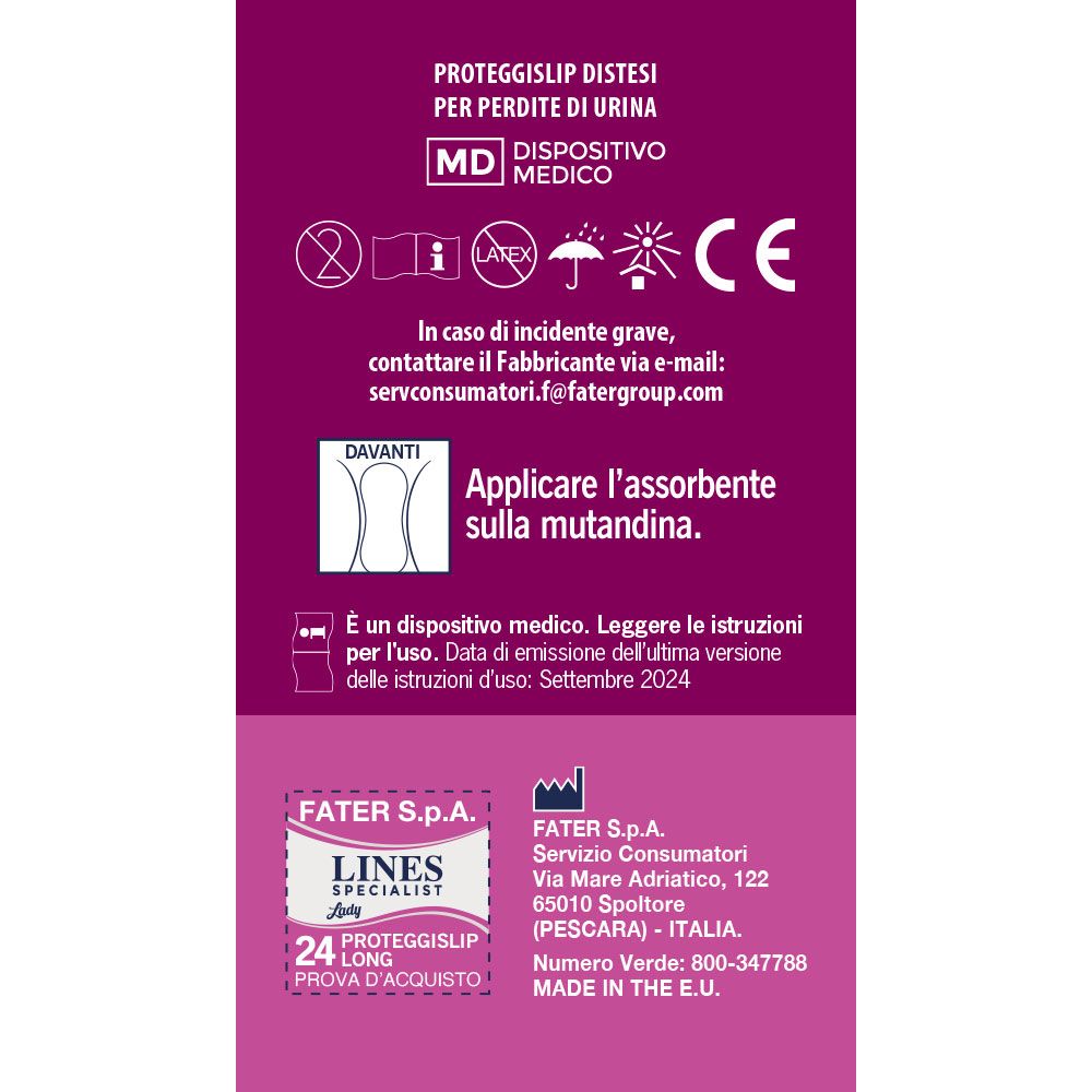 Inkontinenz-Einlagen Lines Specialist Lady Ultramini 20 Stück Lines