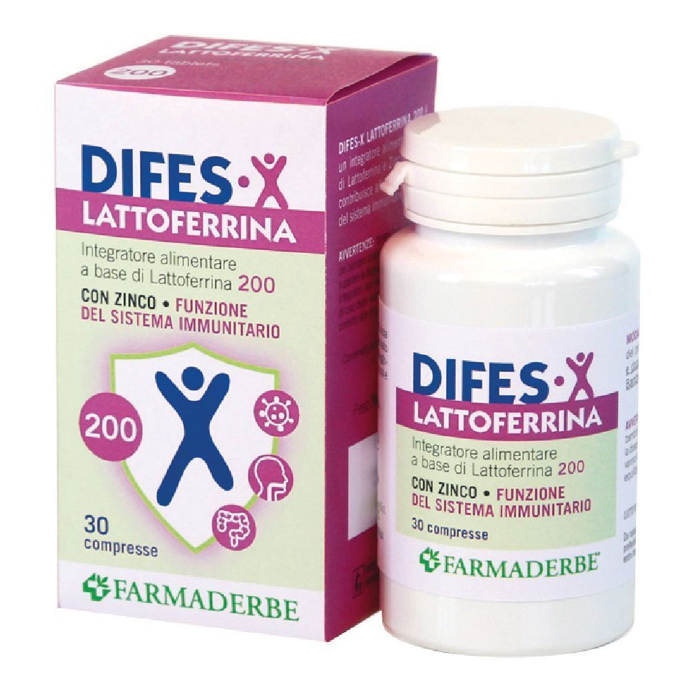Difes-X Lattoferrina 200 con Zinco Compresse