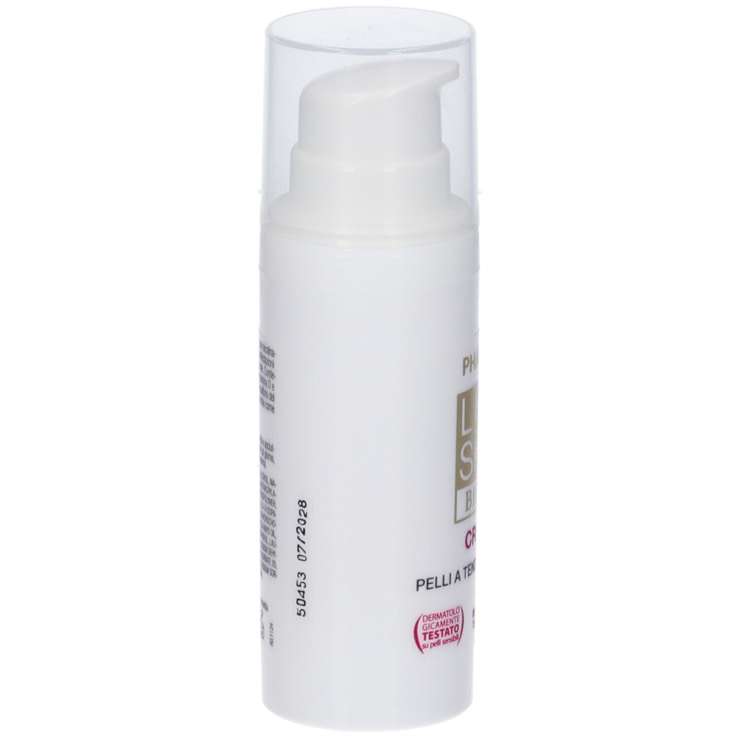 Pharcos Lipo Skin Bioma Creme für zu Akne neigende Haut, 40 ml, Seitenansicht.