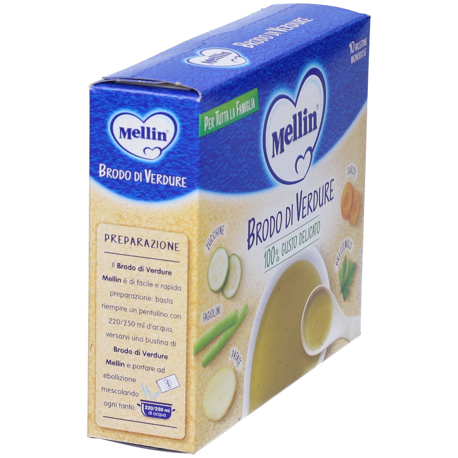 Mellin Gemüsebrühe 10 x 8 g Mellin