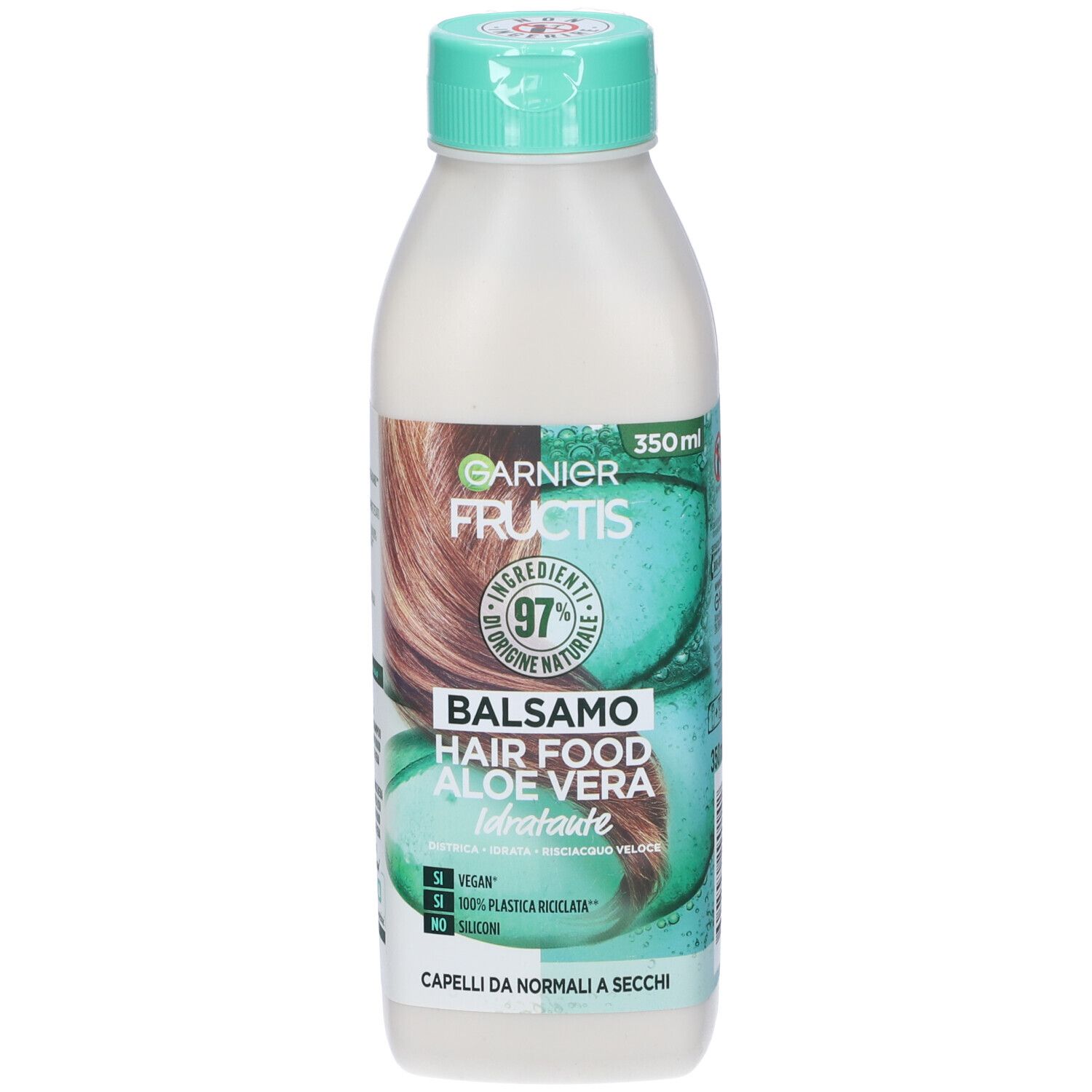 Image of Garnier Balsamo Idratante Fructis Hair Food, Balsamo idratante all'aloe per capelli disidratati, 350 ml