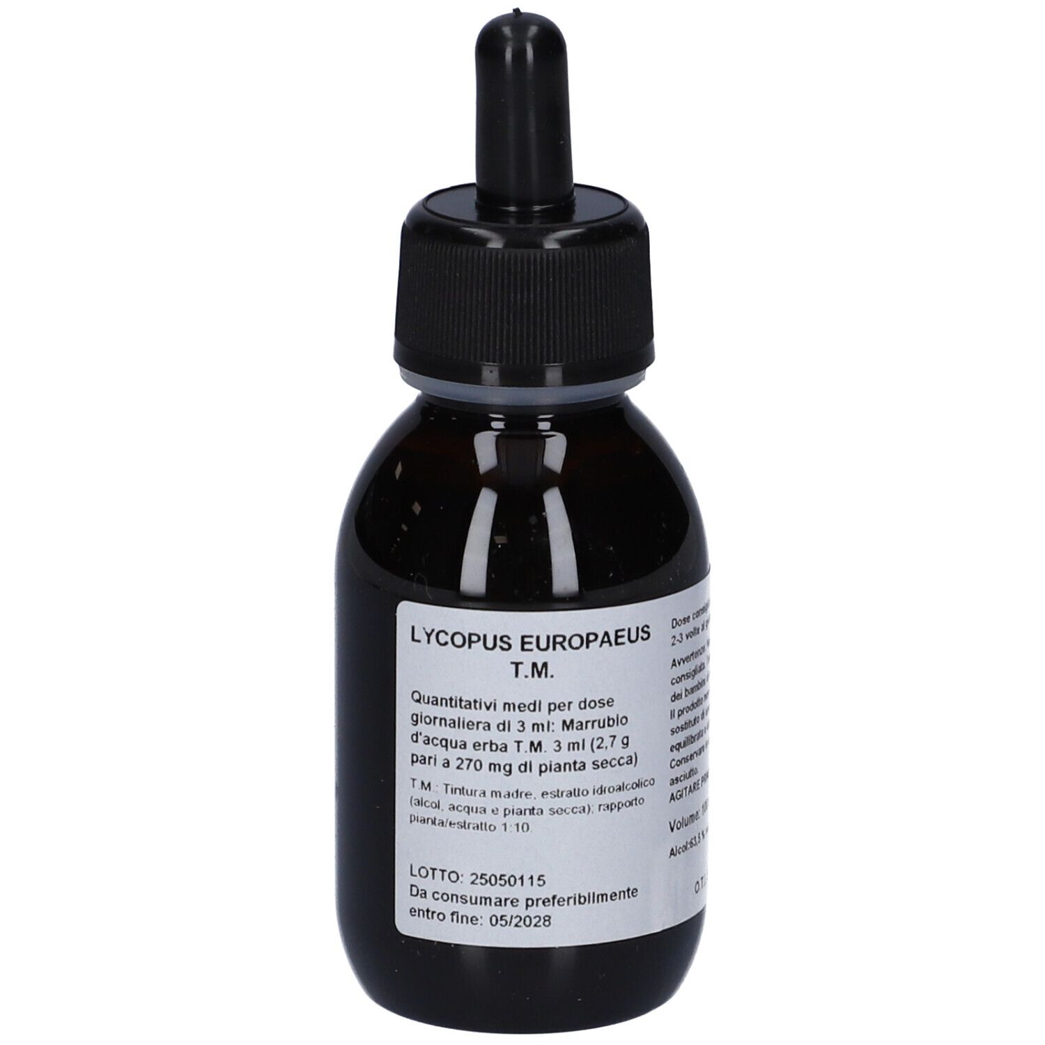 Lycopus Europaeus Marrubio D'Acqua Erba Tintura Madre Gocce 100 Ml