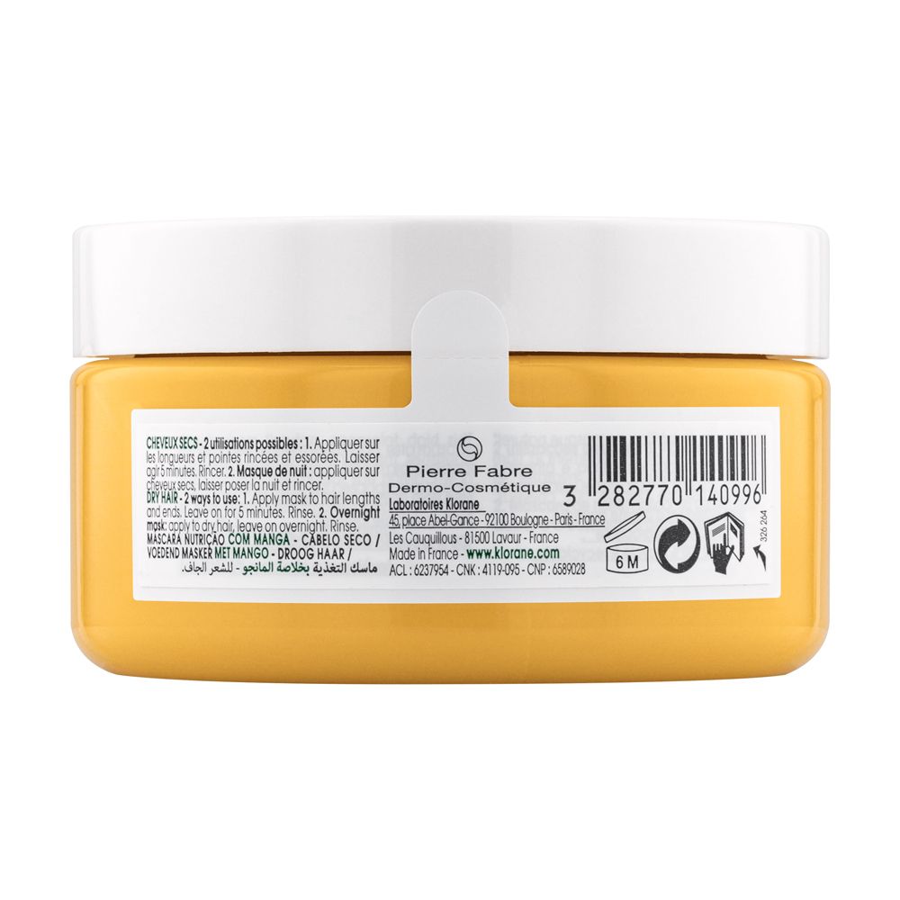 Retro del barattolo giallo. Testo in italiano. Informazioni sugli ingredienti e il produttore.