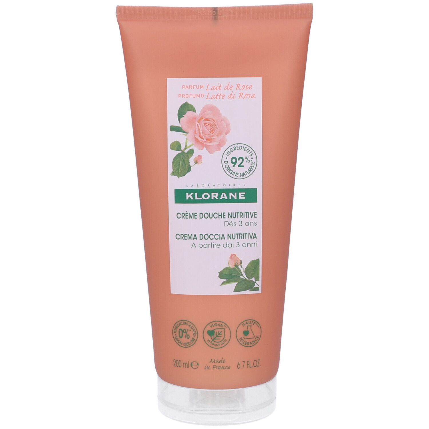 Klorane Crema Doccia Latte RA 200 ml Creme