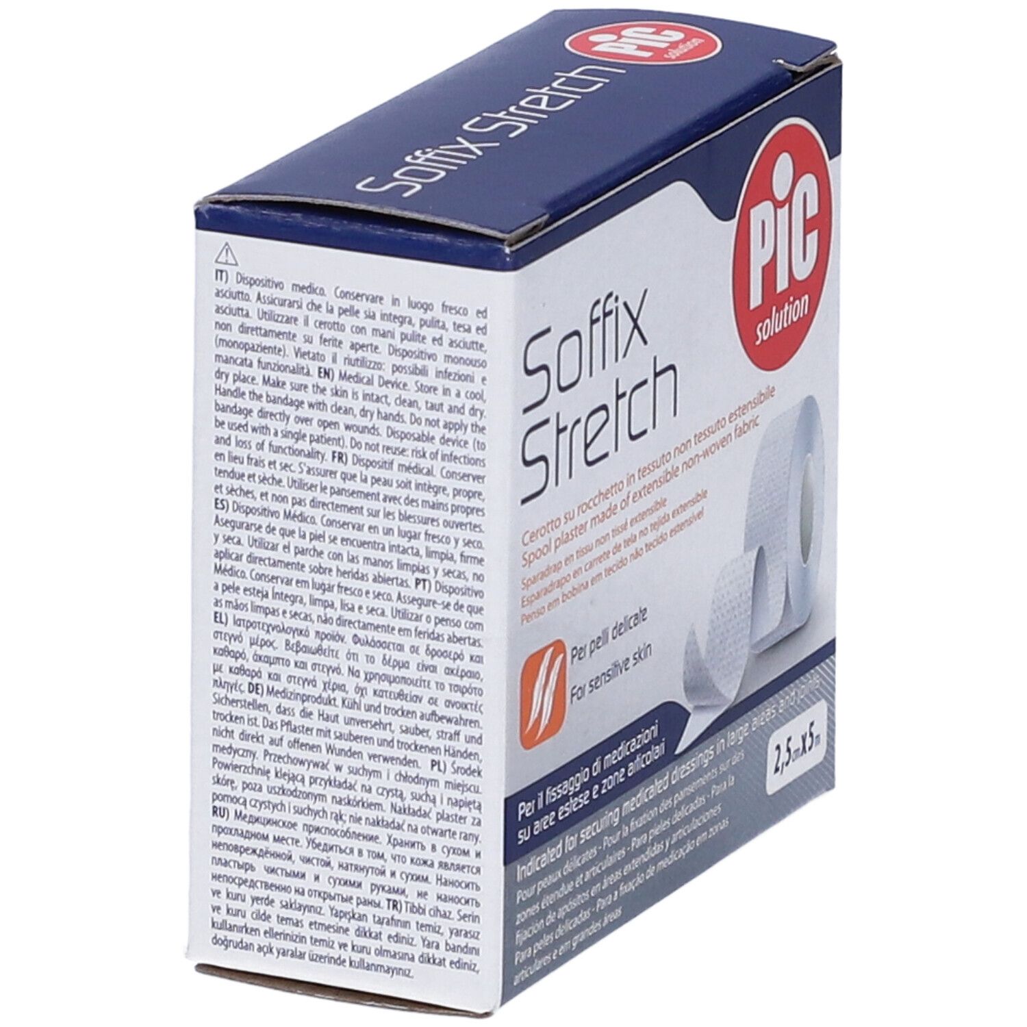 PIC Solution Soffix Stretch Klebeband, 2,5cm x 5m.