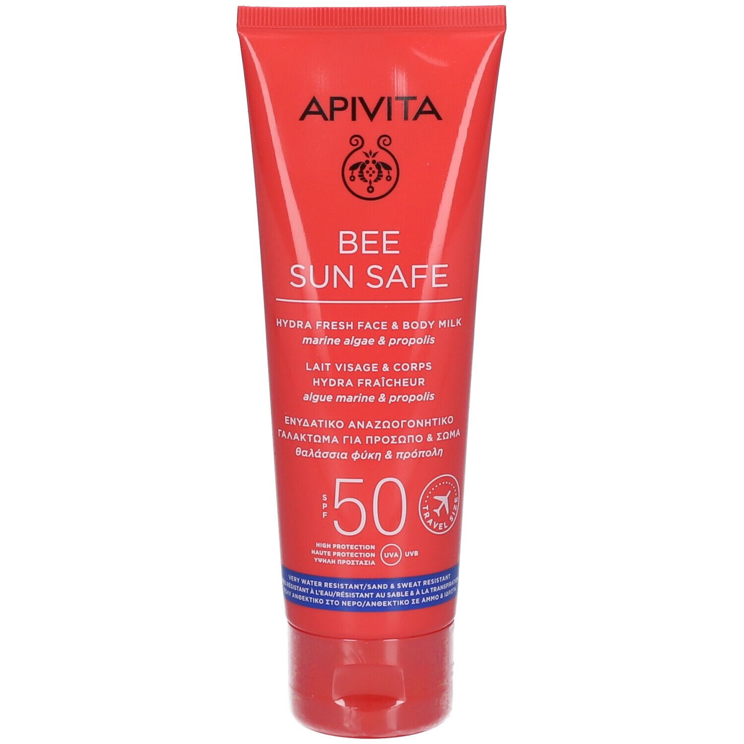 Apivita Bee Sun Safe Hydra Fresh Crema solare viso e corpo protezione alta SPF50- Risparmia il 10% con il codice: apivita0926