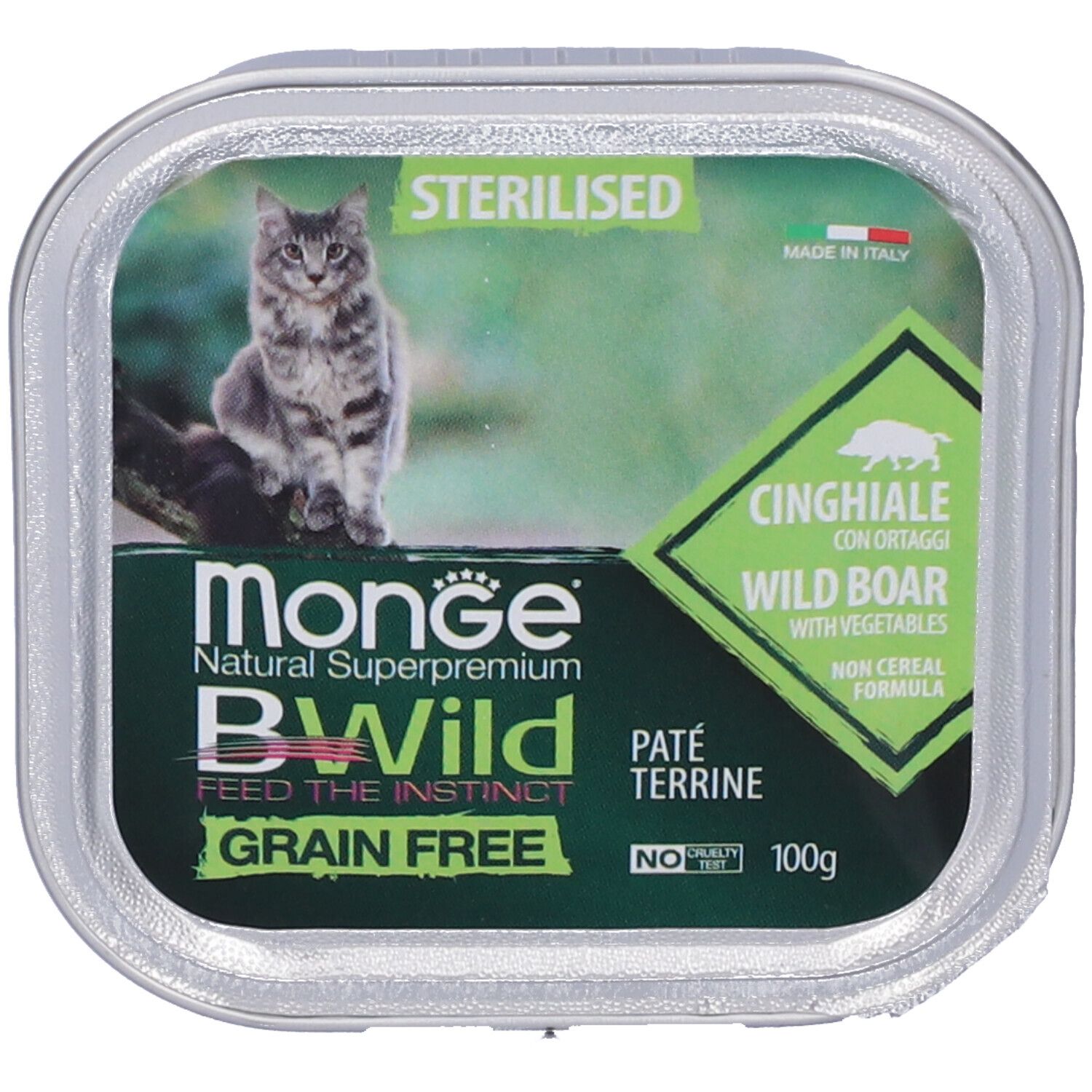 Image of Monge Bwild Cat Sterilised Cinghiale/Ortaggi