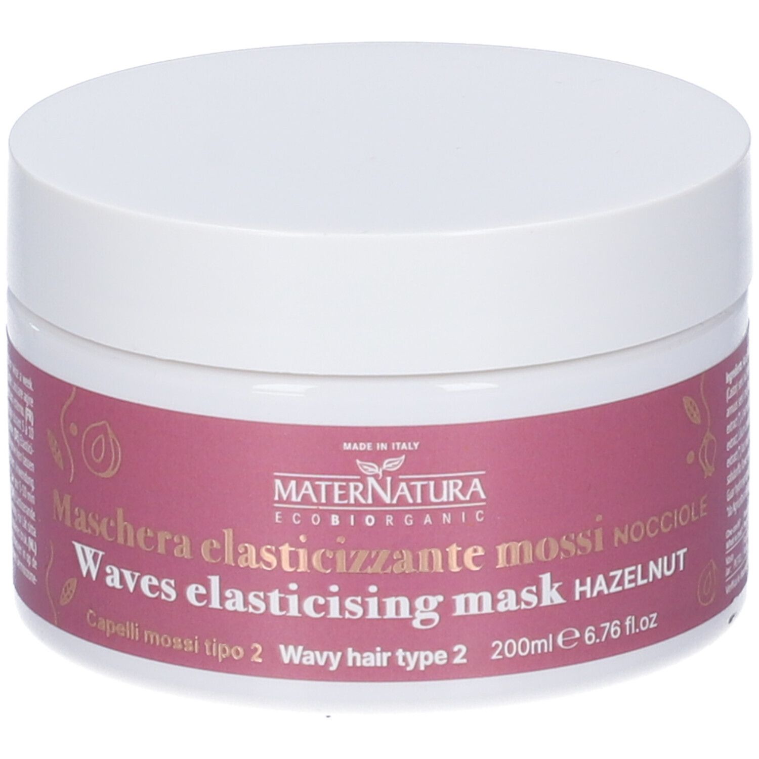 MaterNatura Maschera Elasticizzante Capelli Mossi alle Nocciole