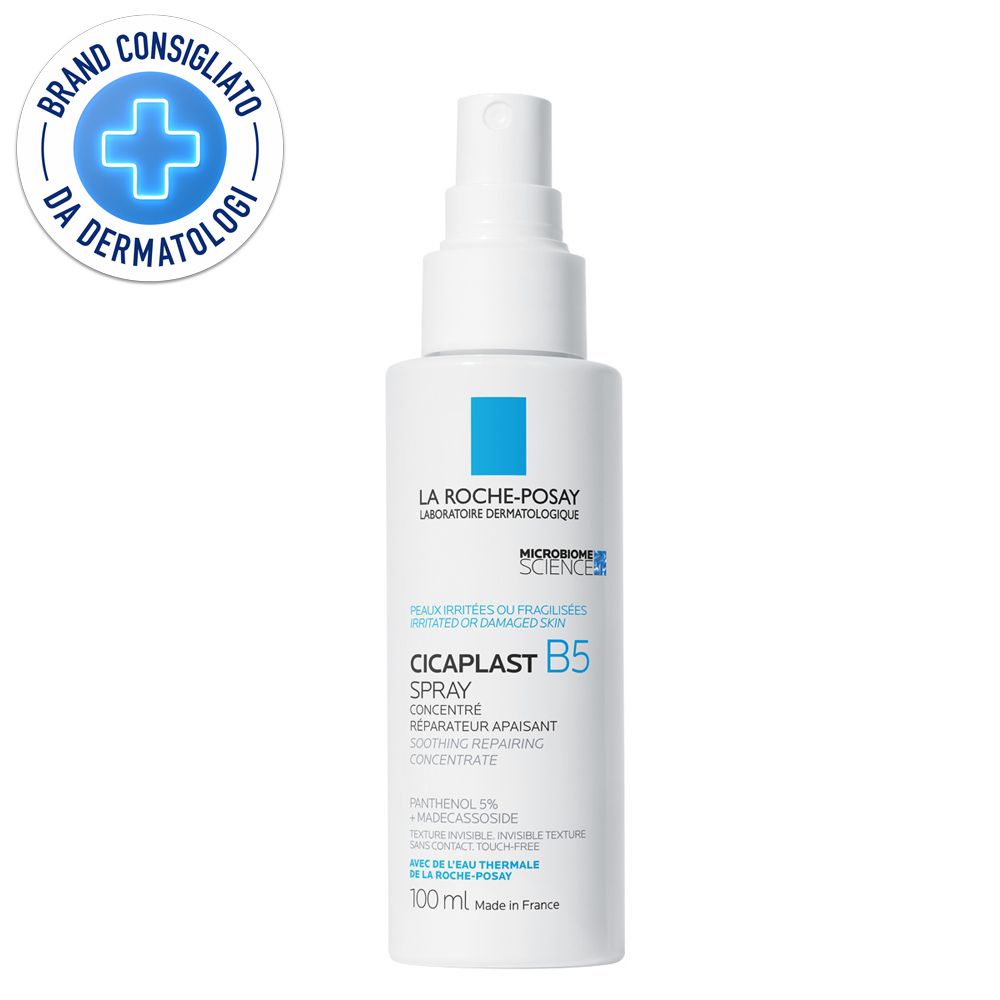 La Roche-Posay Spray Riparatore Lenitivo Cicaplast B5 per pelle sensibile, arrossata o fragilizzata 100 ml
