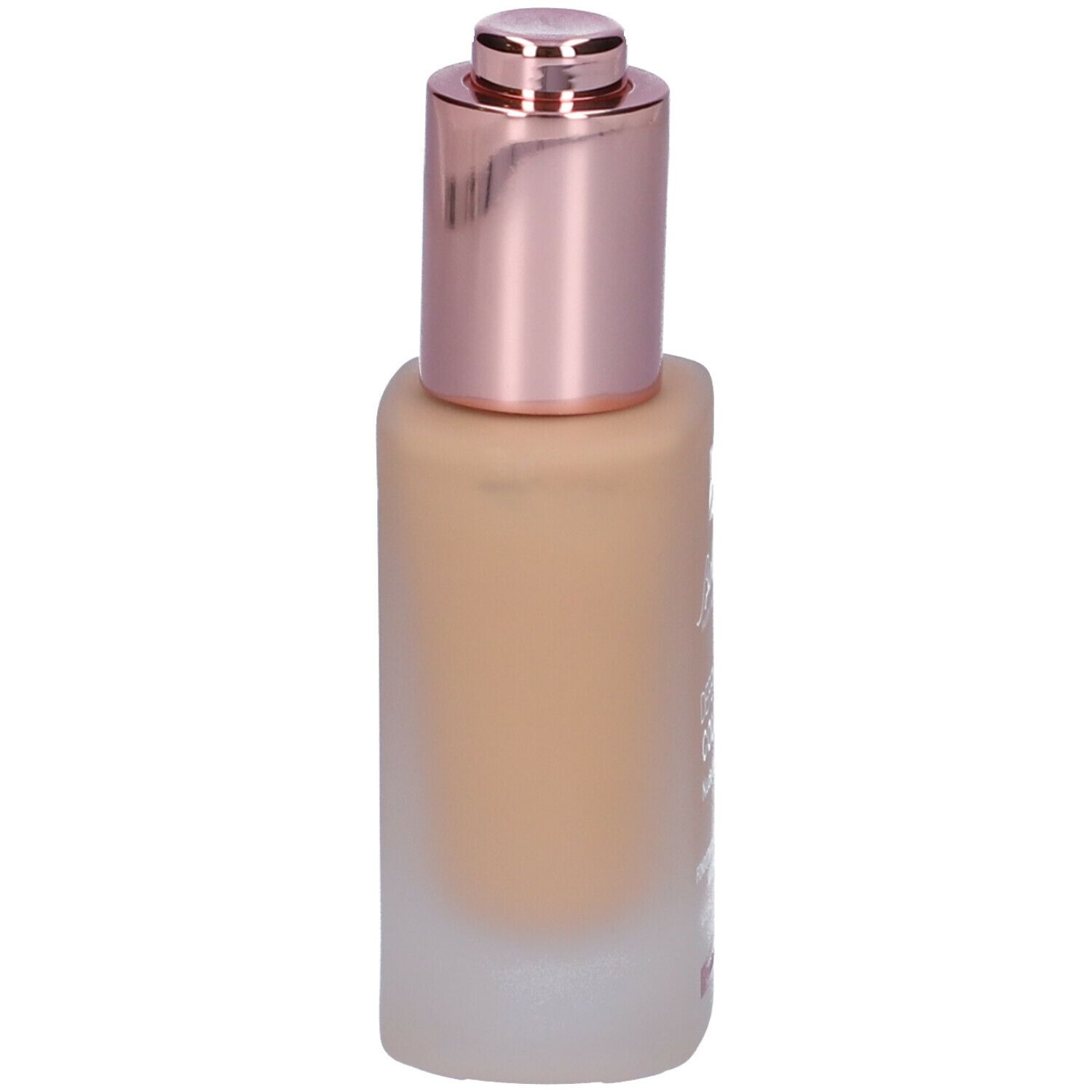 Fondotinta BioNike Defence Color Nude Fusion. Flacone beige con tappo oro rosa. Nome del prodotto e marchio visibili.