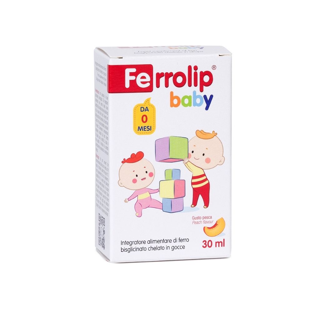 U.g.a. Ferrolip Baby Gocce Gusto Pesca 30 Ml Orali Bambino