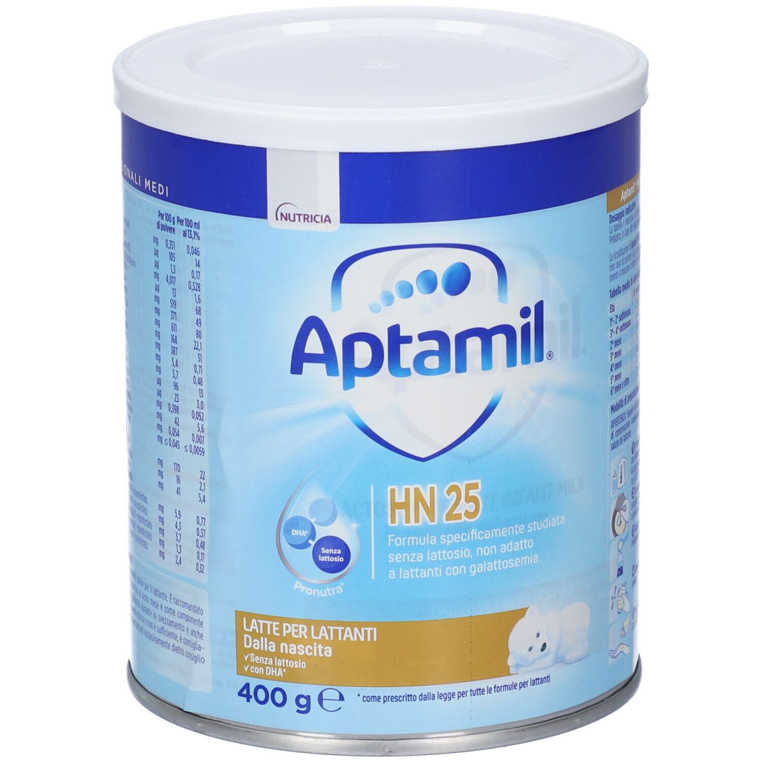 Aptamil HN 25 Latte in polvere per lattanti, lattina da 400g.