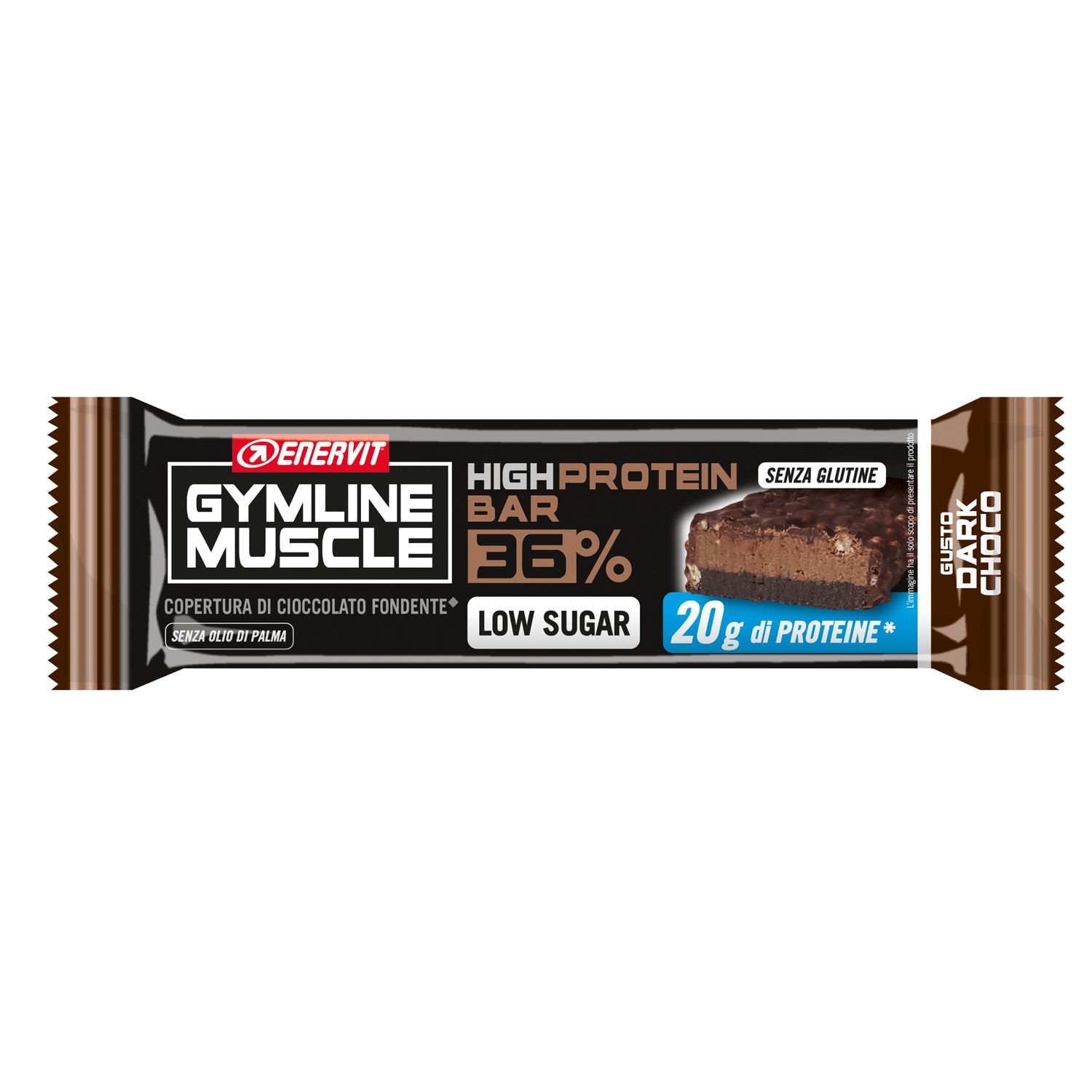 ENERVIT® Gymline High Protein Bar 36% Dark choco 55 g Barretta
