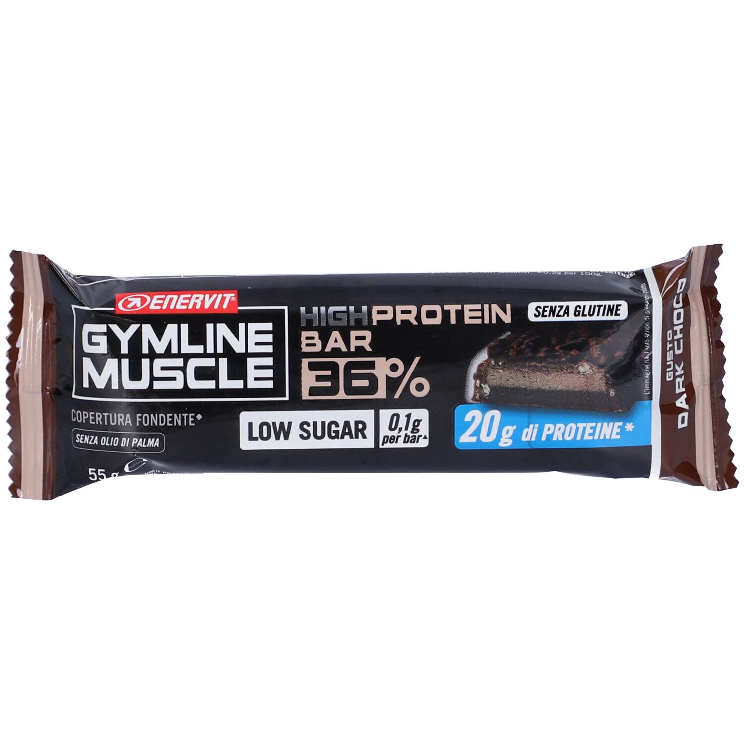 ENERVIT® Gymline High Protein Bar 36 Dark choco 55 g Redcare