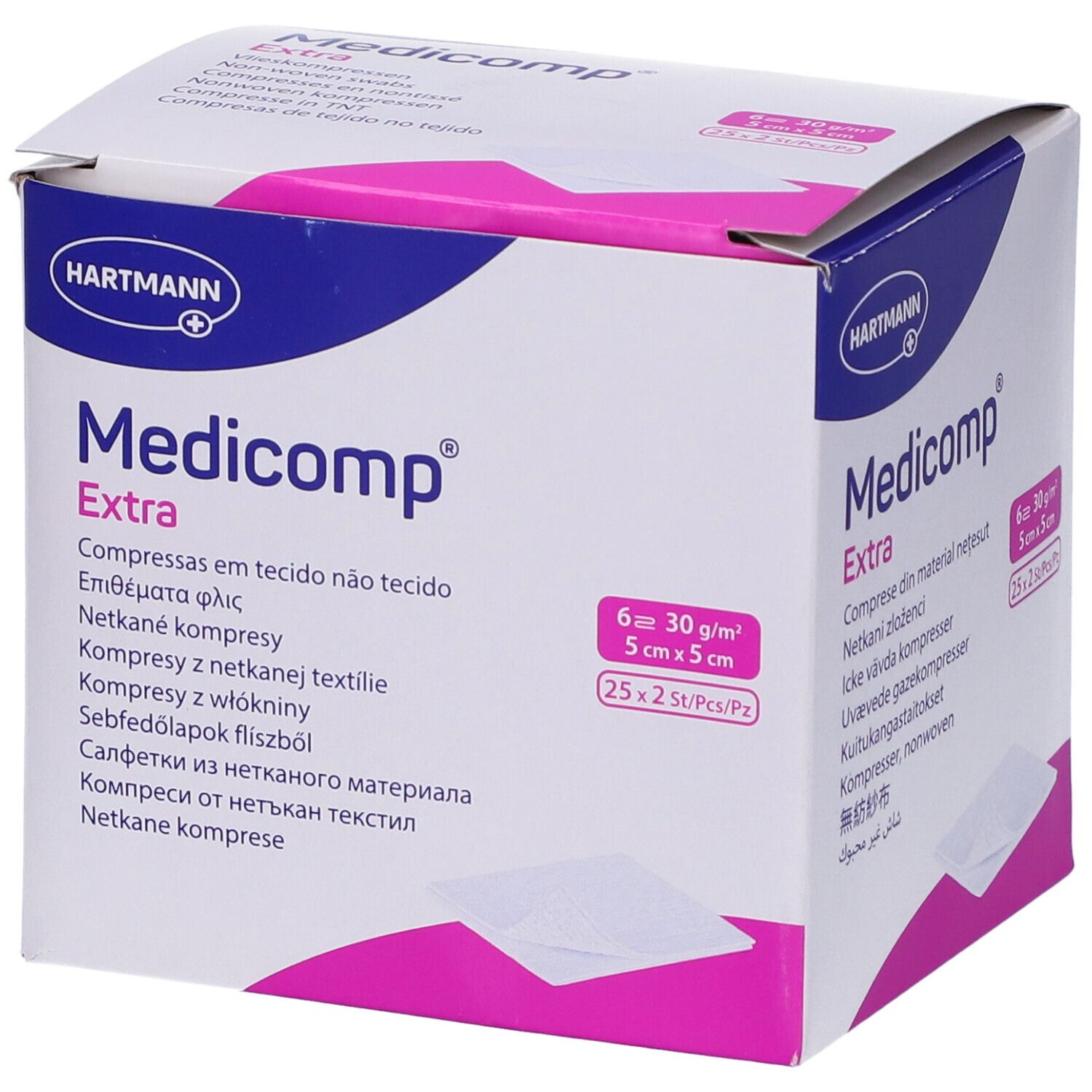 Medicomp Extra Garza Compressa In Tnt 5X5Cm 50 Pezzi