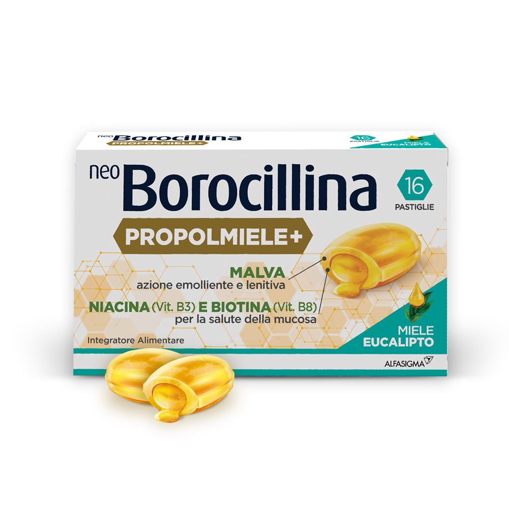Neoborocillina Propolmiele+ Miele/Eucalipto Pastiglie