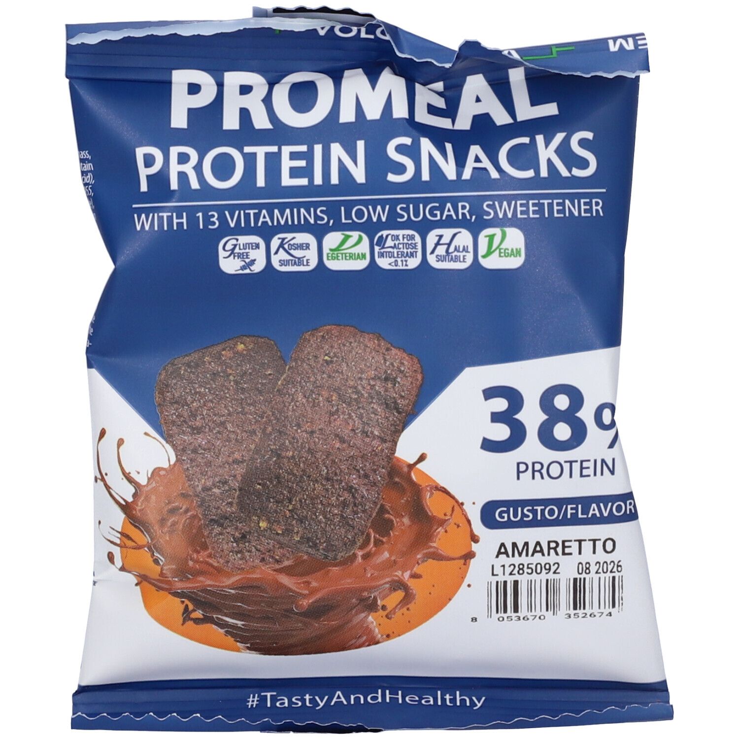 VOLCHEM Promeal Protein Snacks Snack Proteico Gusto Amaretto