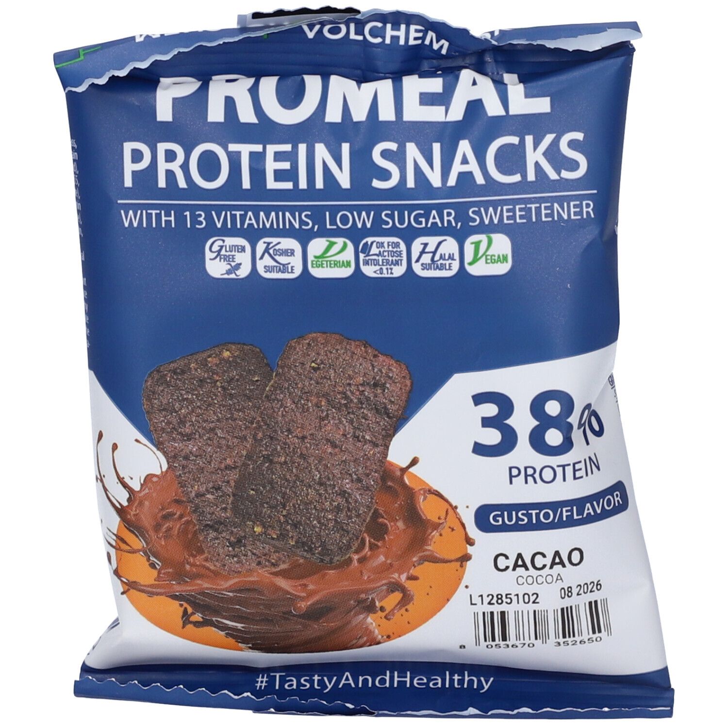 VOLCHEM Promeal Protein Snacks Snack Proteico Gusto Cacao