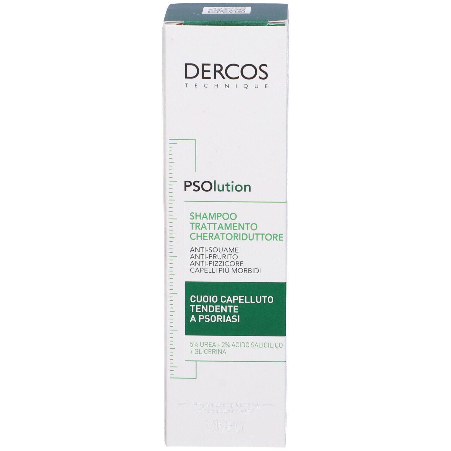 Scatola. Dercos PSolution. Per forfora e cuoio capelluto pruriginoso.