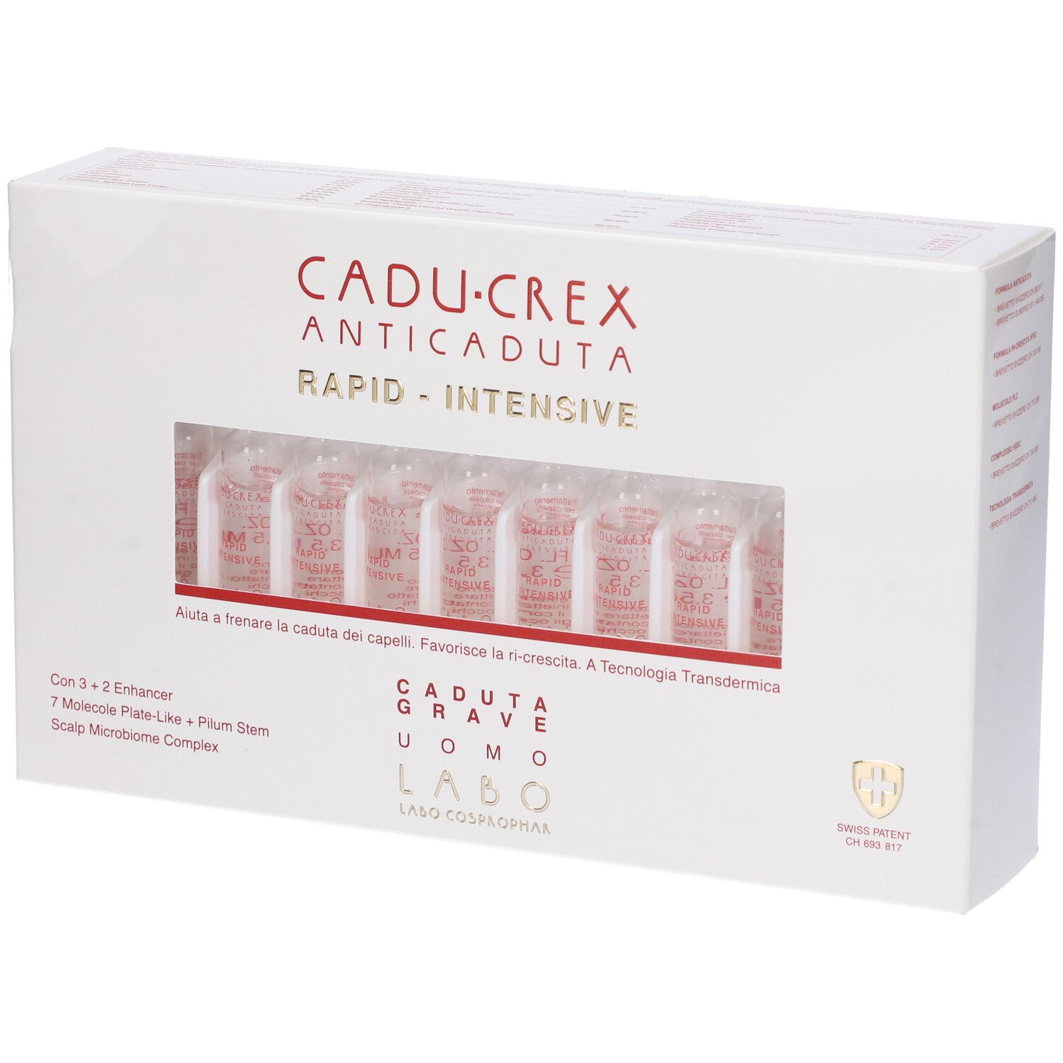 Labo Cadu-Crex Anti-Caduta Hair Root Benefit Caduta Grave Uomo 20 Fiale - risparmia il 20% con il codice: SWISSE20