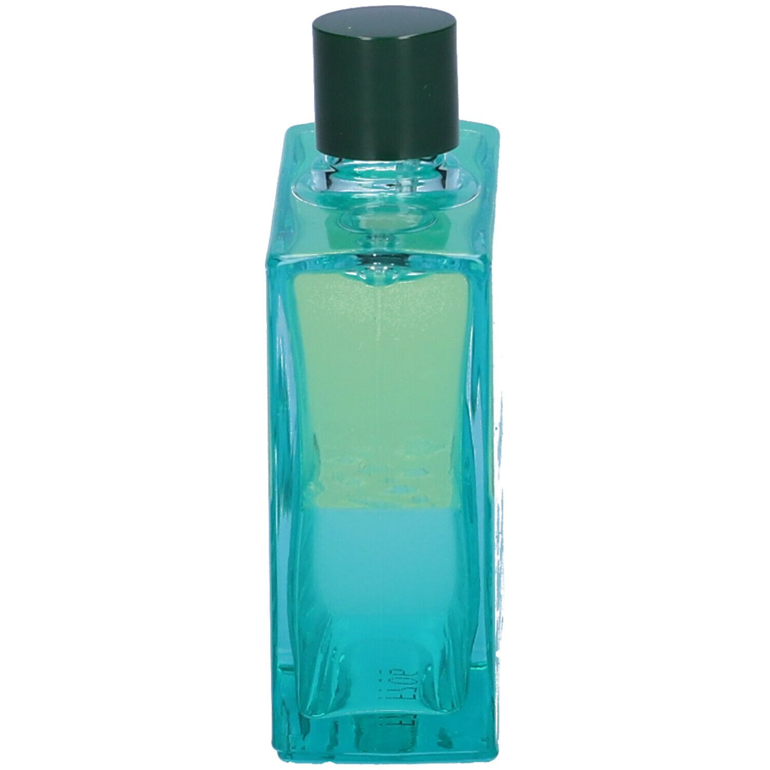 Flacone rettangolare con tappo verde. Scritte: ASTERA FRESH.