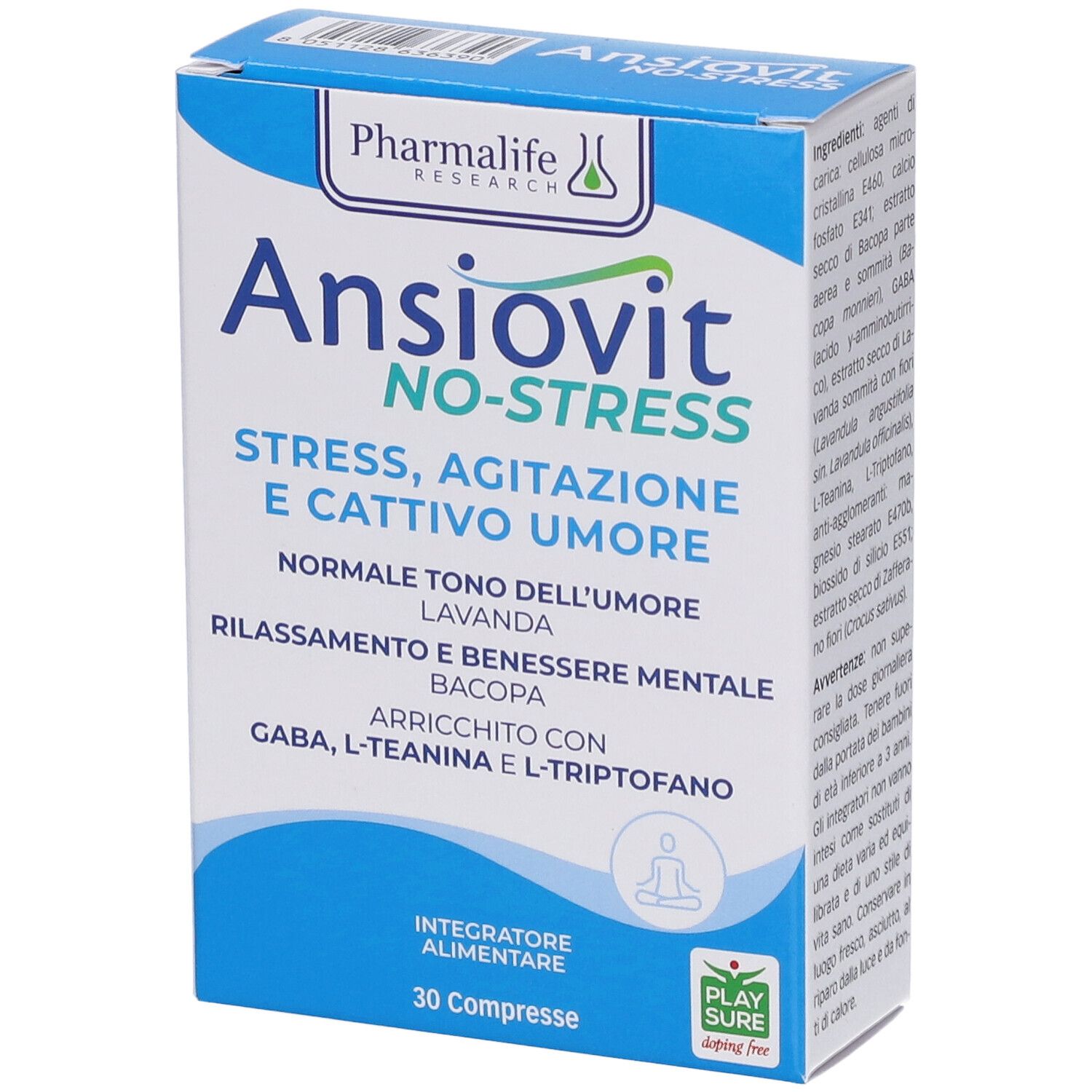 Ansiovit NO Stress 30Cpr 25,5 g Tabletten