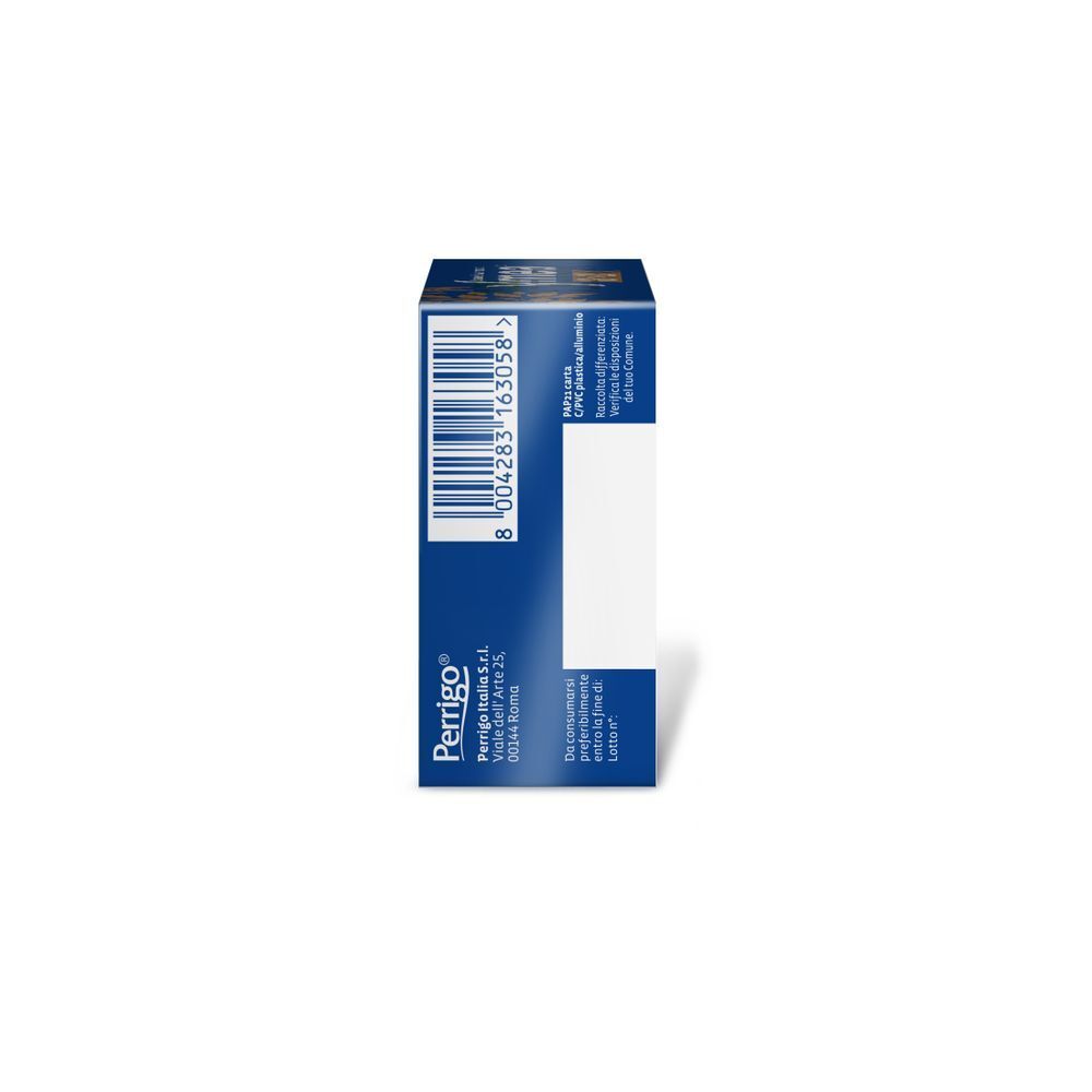 Scatola blu stretta con codice a barre e logo aziendale. Testo: 'Ymea 8-in-1'.