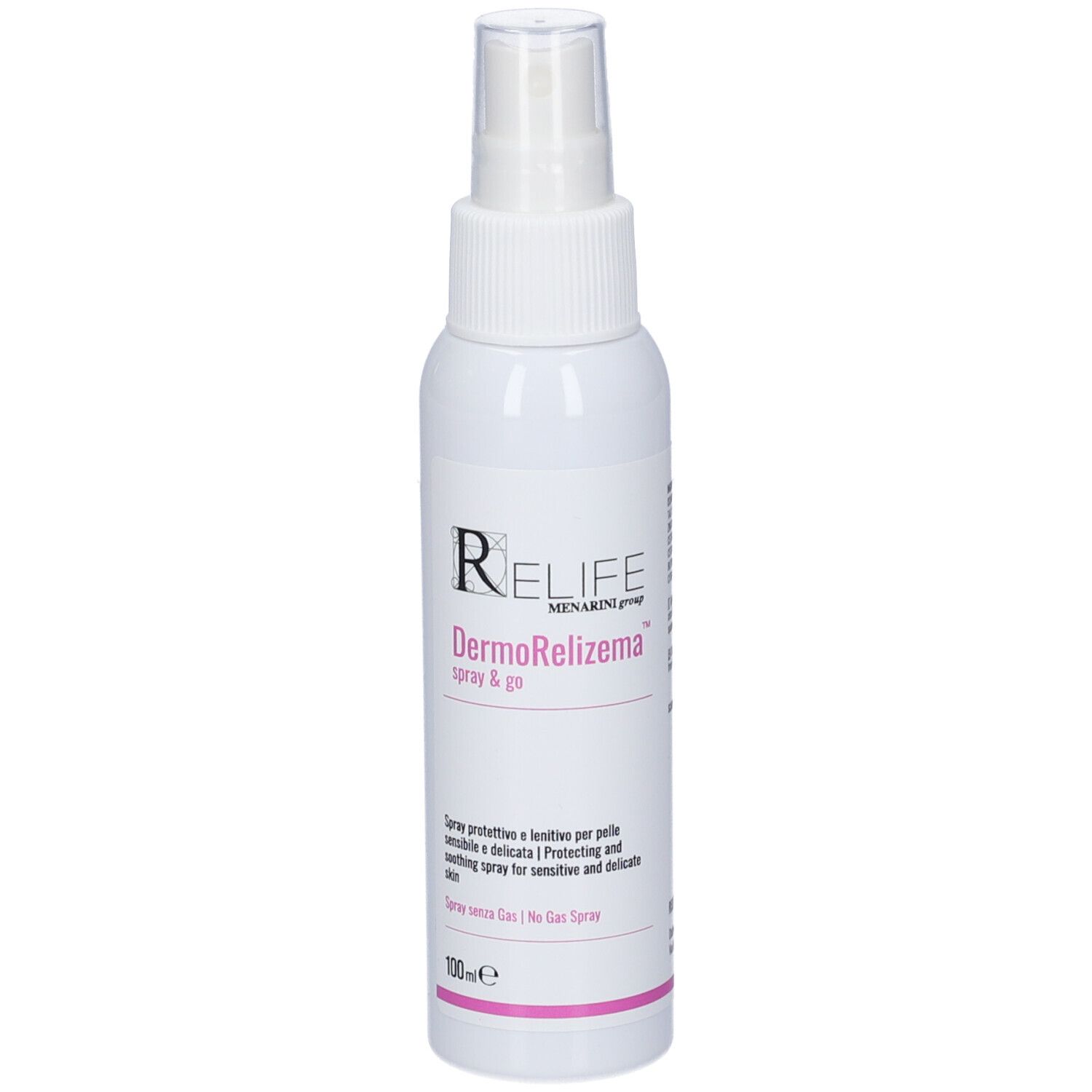 Relife DermoRelizema Spray & Go: Schützender und beruhigender Spray für empfindliche Haut, 100ml.