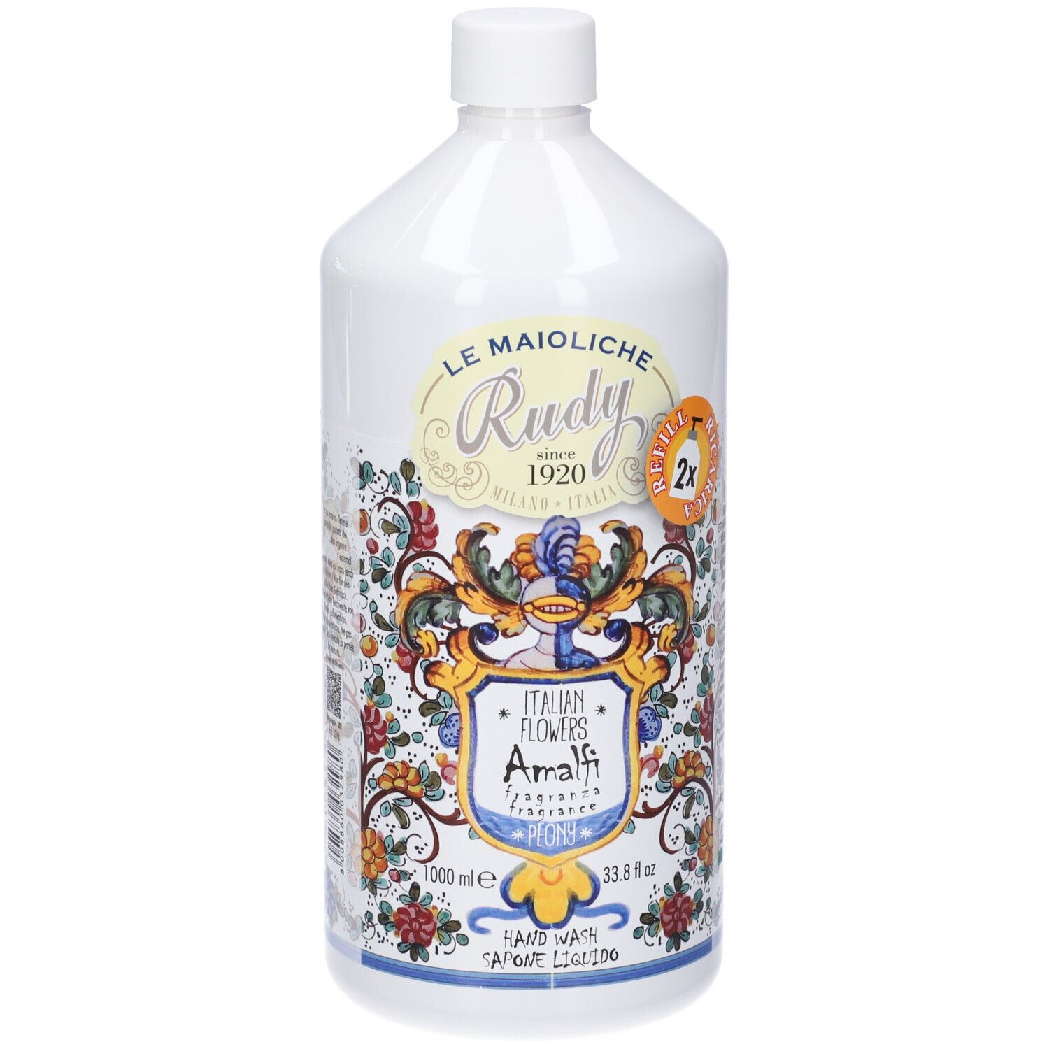 Rudy Profumi Maioliche Ricarica Sapone Liquido Mani Linea Amalfi