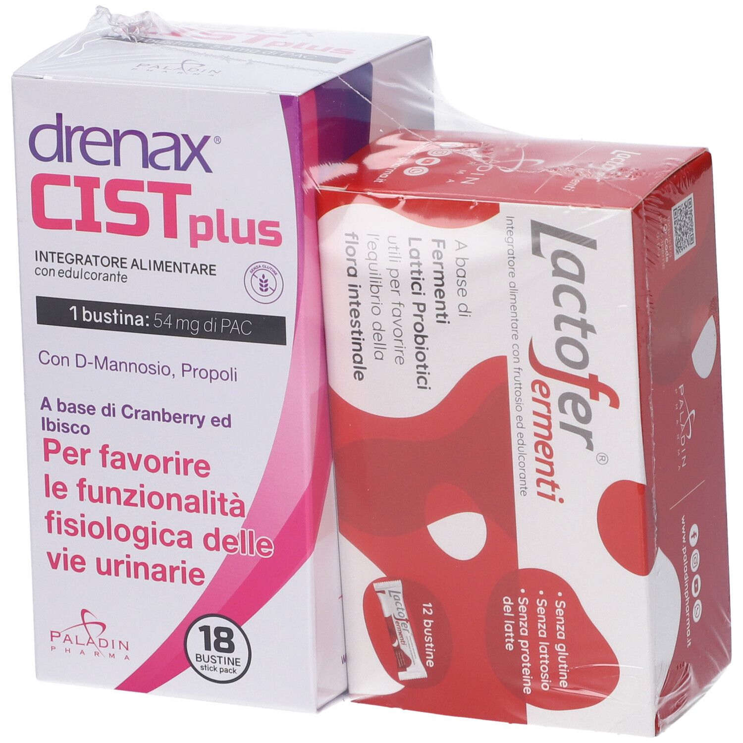 Drenax Cist Bustine + Lactofer Bustine