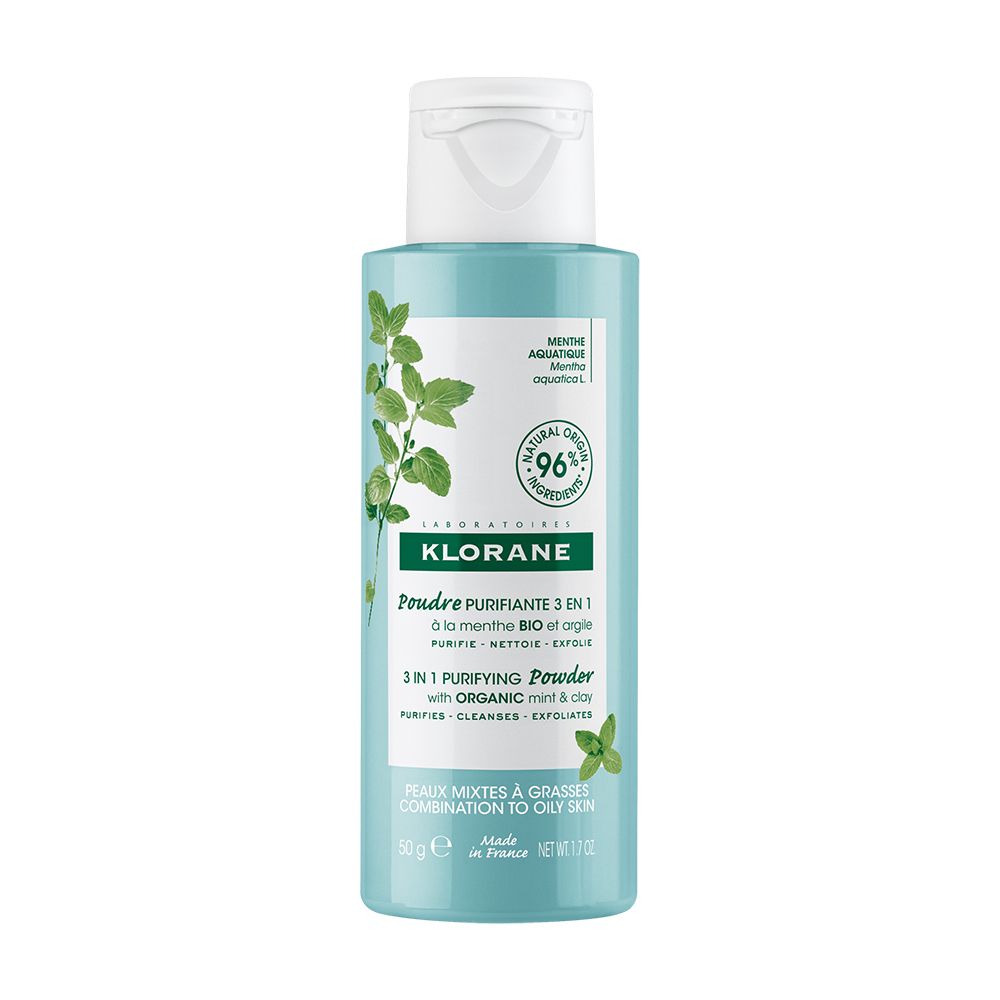 Klorane Polvere Purif Menta 50 g Shampoo